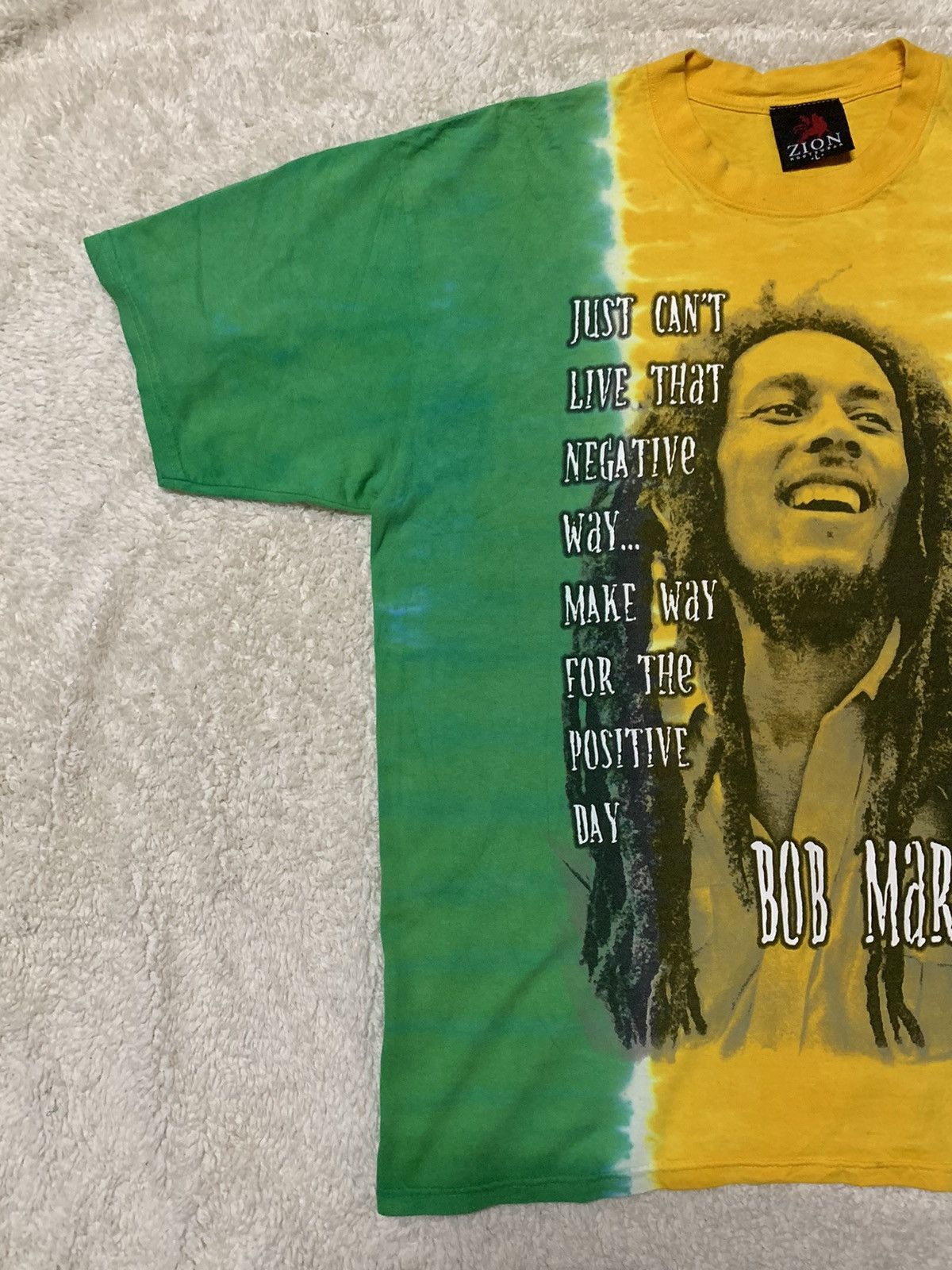 Band Tees × Bob Marley × Vintage Bob Marley Band Vintage 90s Size US L / EU 52-54 / 3 - 2 Thumbnail