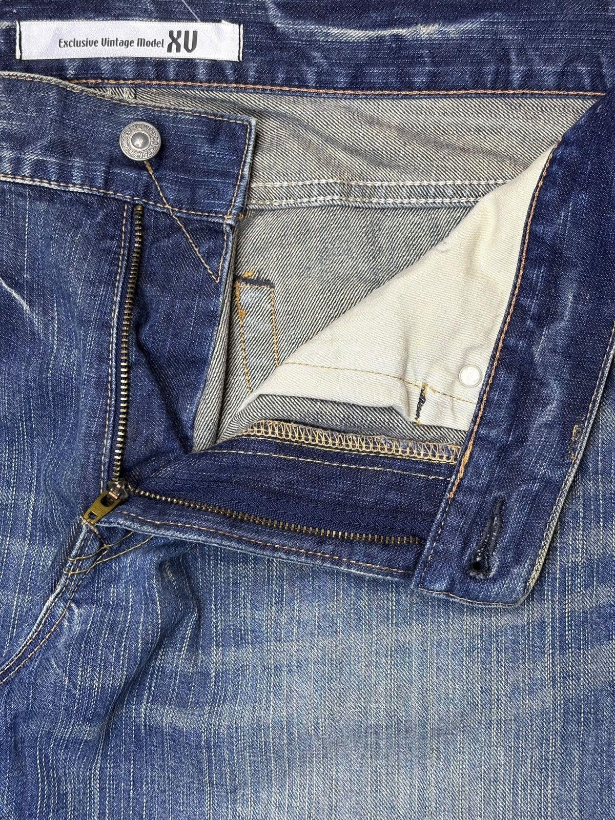 Edwin × Japanese Brand Exclusive Vintage Edwin XV Mud Wash Patched Flare Jeans Size US 35 - 9 Thumbnail