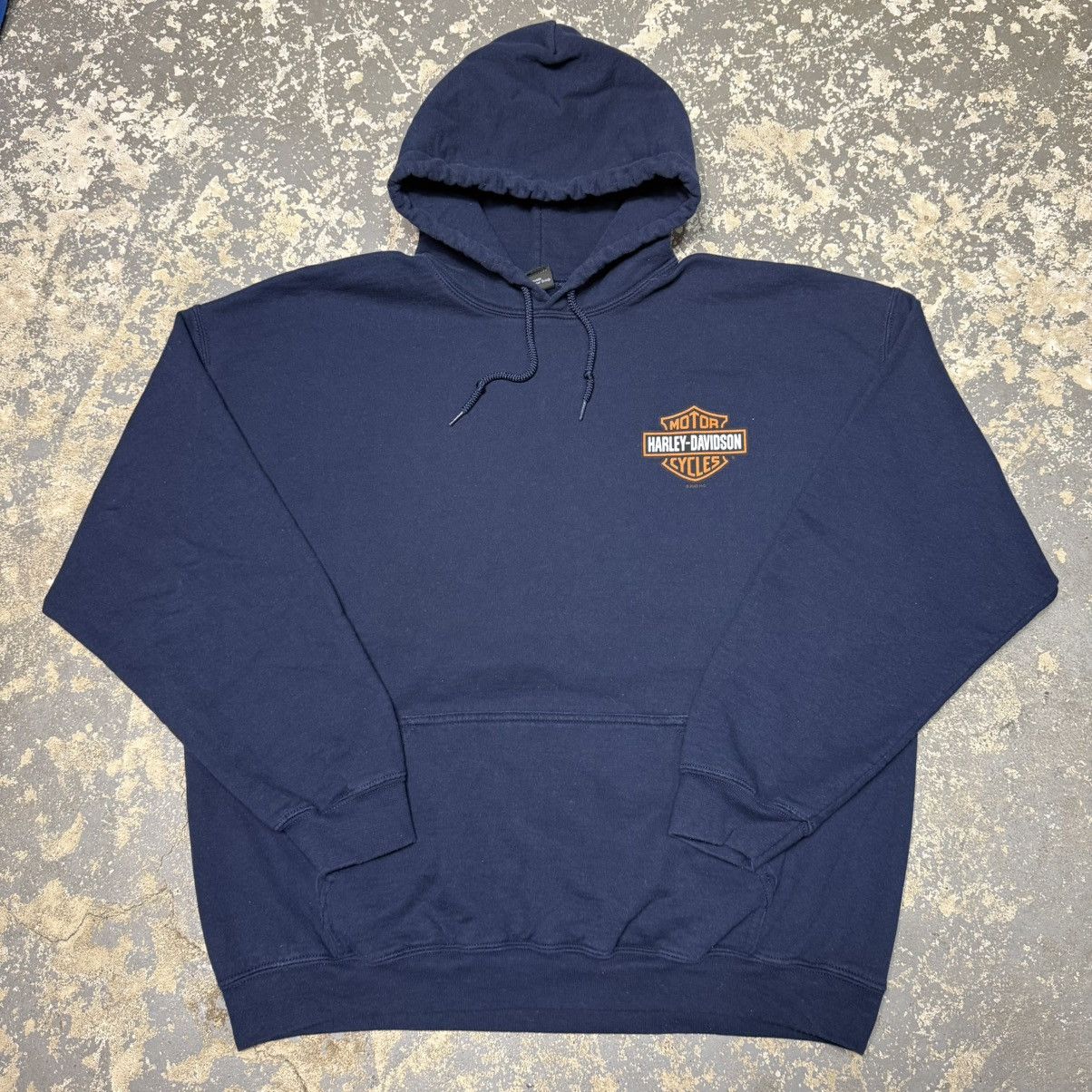 Harley Davidson Vintage Harley Davidson Orlando Navy Hoodie Sweatshirt Size US XL / EU 56 / 4 - 1 Thumbnail