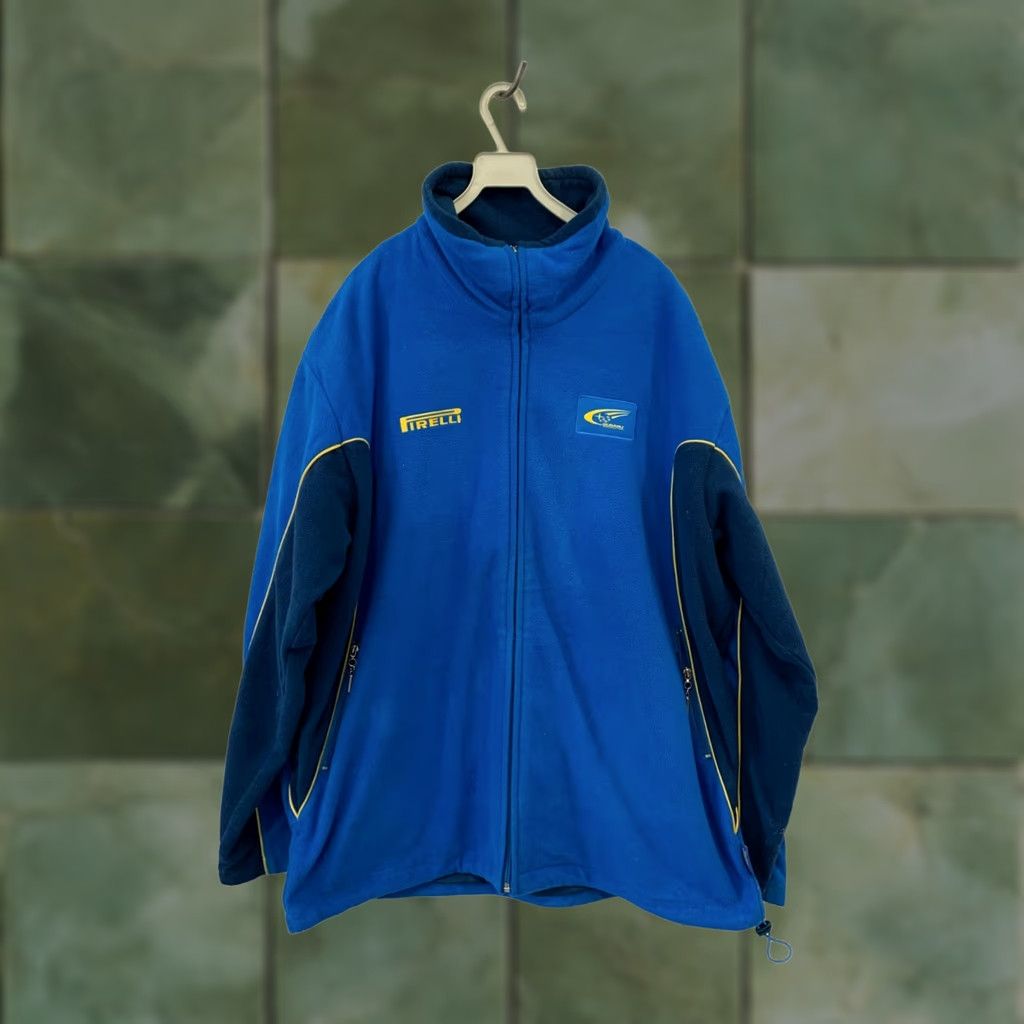 Vintage VINTAGE Subaru World Rally Team Fleece Jacket XL Blue Mens Size US XL / EU 56 / 4 - 1 Thumbnail