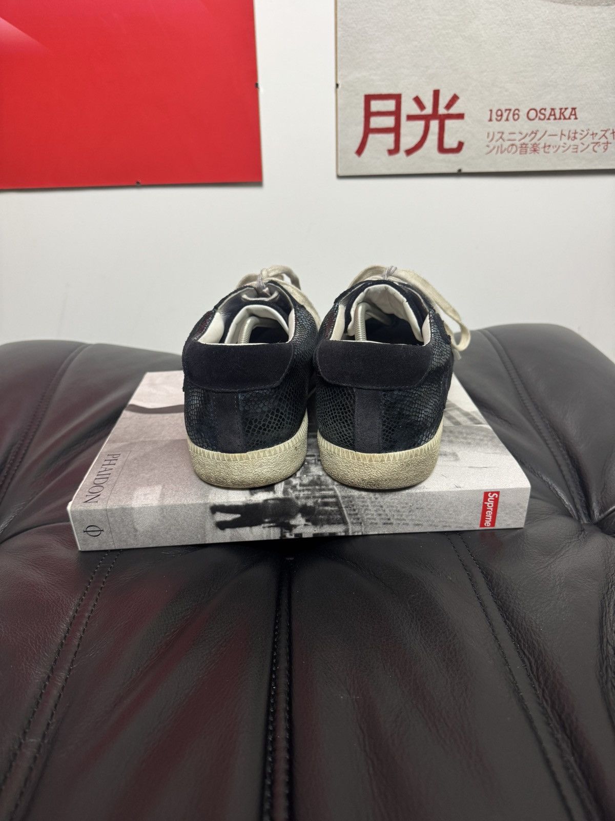 Just Cavalli Just Cavalli Gats Designer Snakeskin Low Top Sneakers Army Size US 10 / EU 43 - 4 Thumbnail