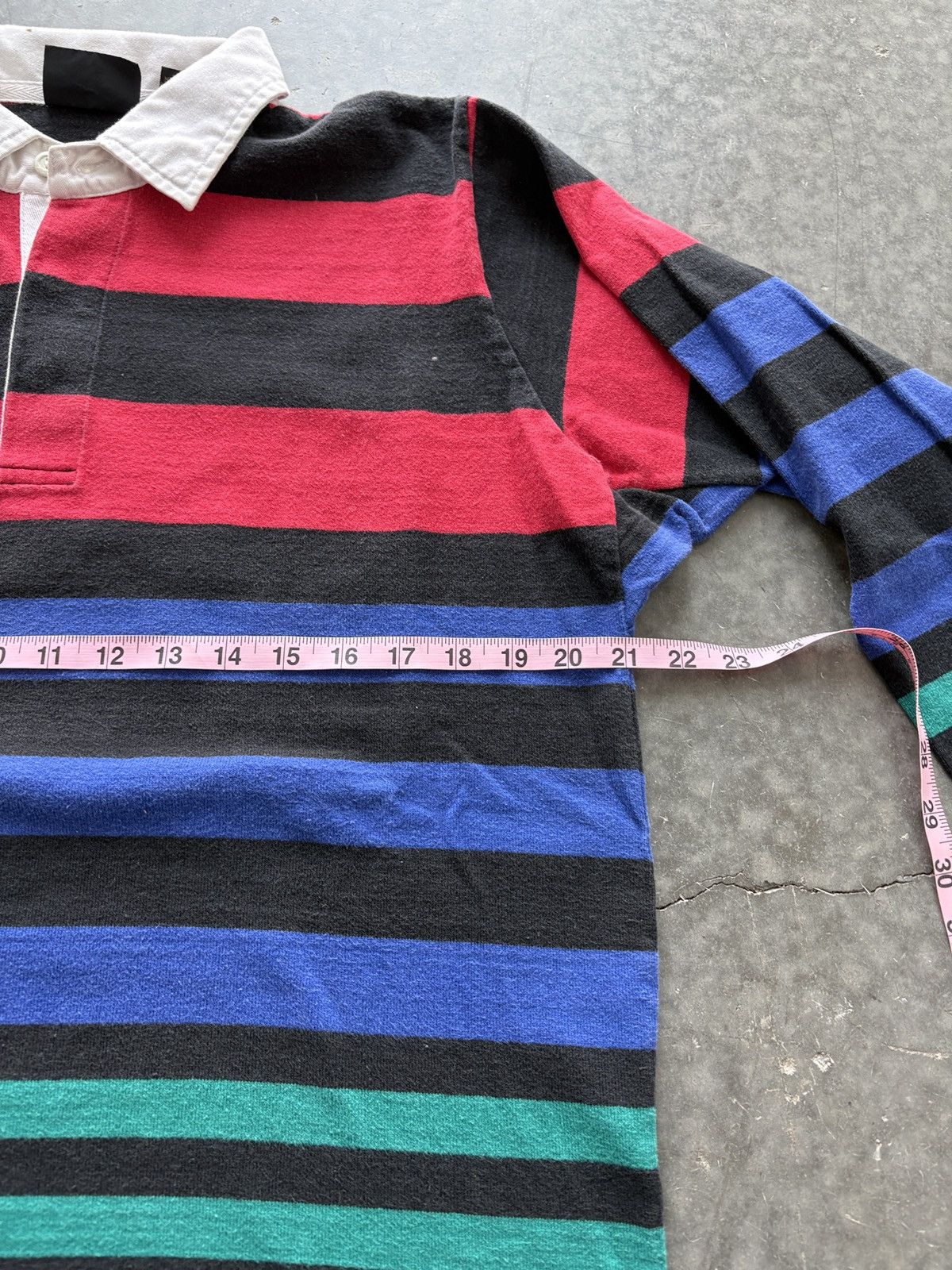 Eddie Bauer Vintage 90s Eddie Bauer Striped Longsleeve Rugby Shirt Size US L / EU 52-54 / 3 - 6 Thumbnail