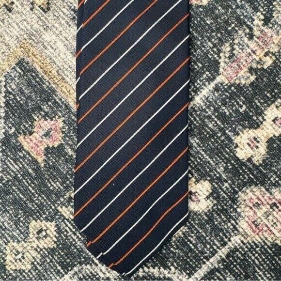 Hugo Boss Boss Hugo Boss Blue w/ Stripes Silk Necktie Size ONE SIZE - 3 Thumbnail