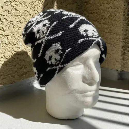 Japanese Brand SKELETON BEANIE Size ONE SIZE - 4 Thumbnail