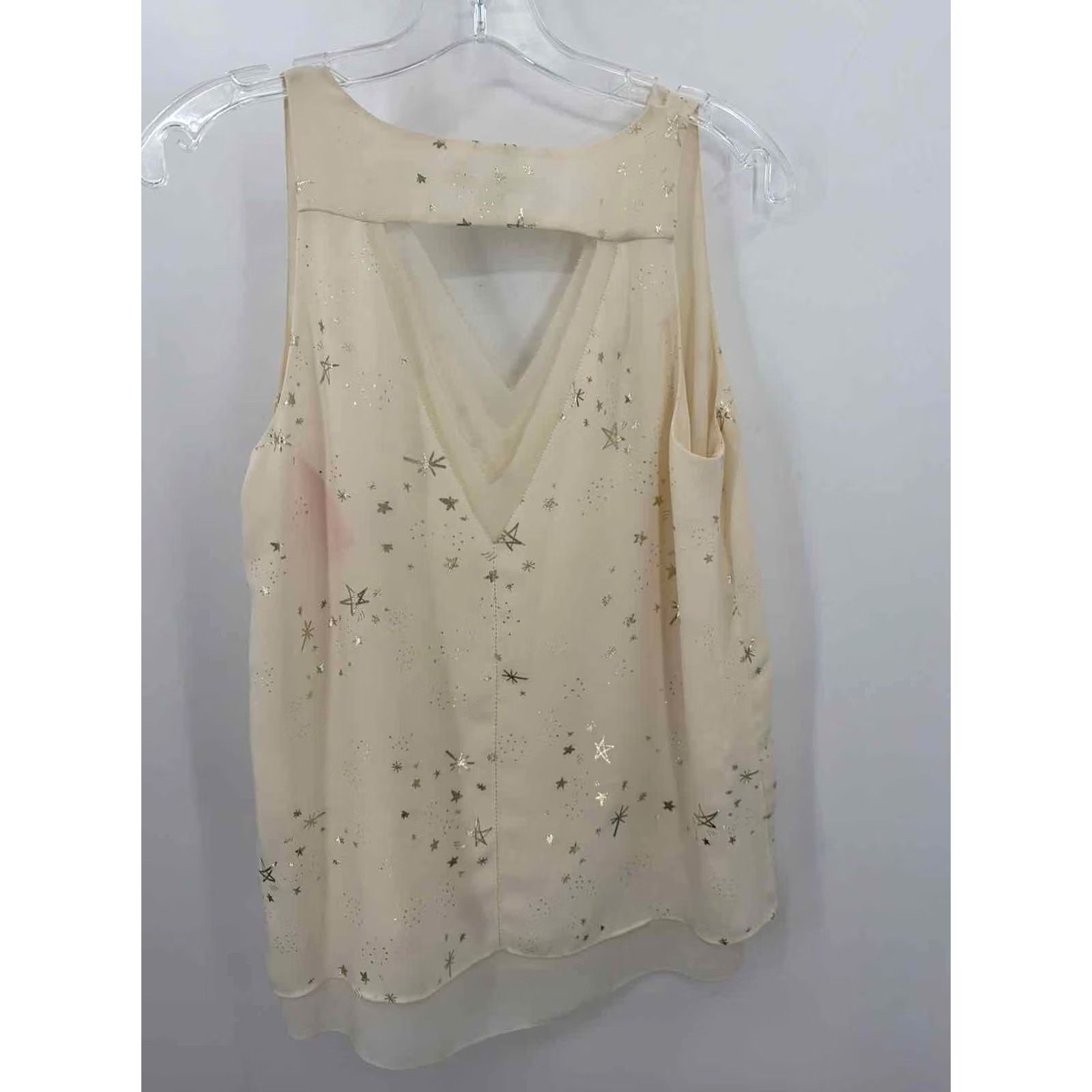 Vintage Cooper & Ella Tank Top Ivory Small Regular Womens Size S / US 4 / IT 40 - 3 Thumbnail