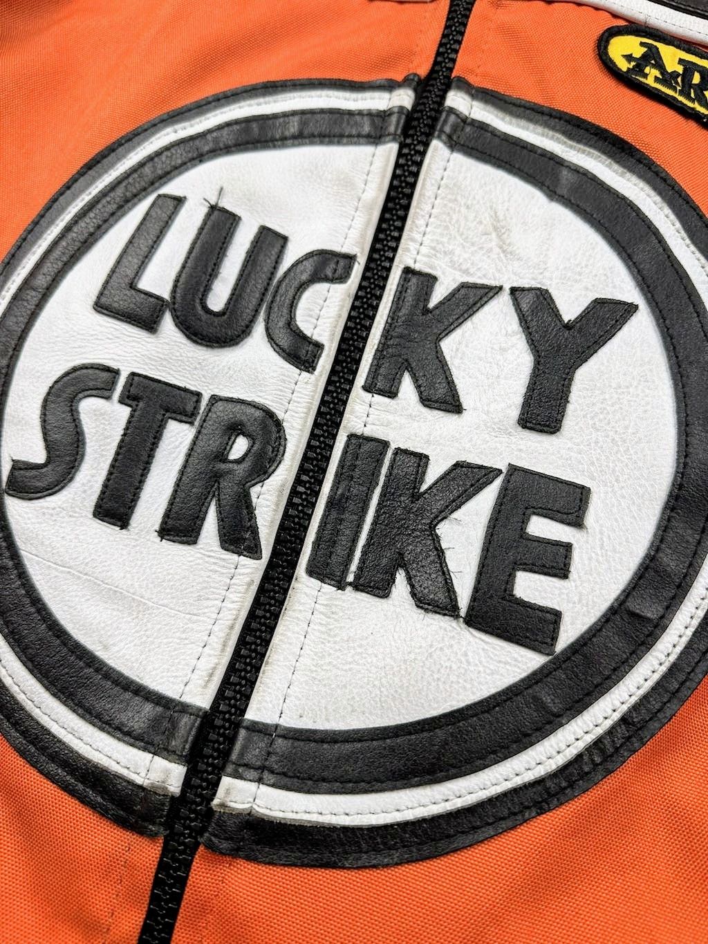 Genuine Leather 🔥 Lucky Strike Textile x Leather 🔥 Jacket Streetwear Size US L / EU 52-54 / 3 - 5 Thumbnail