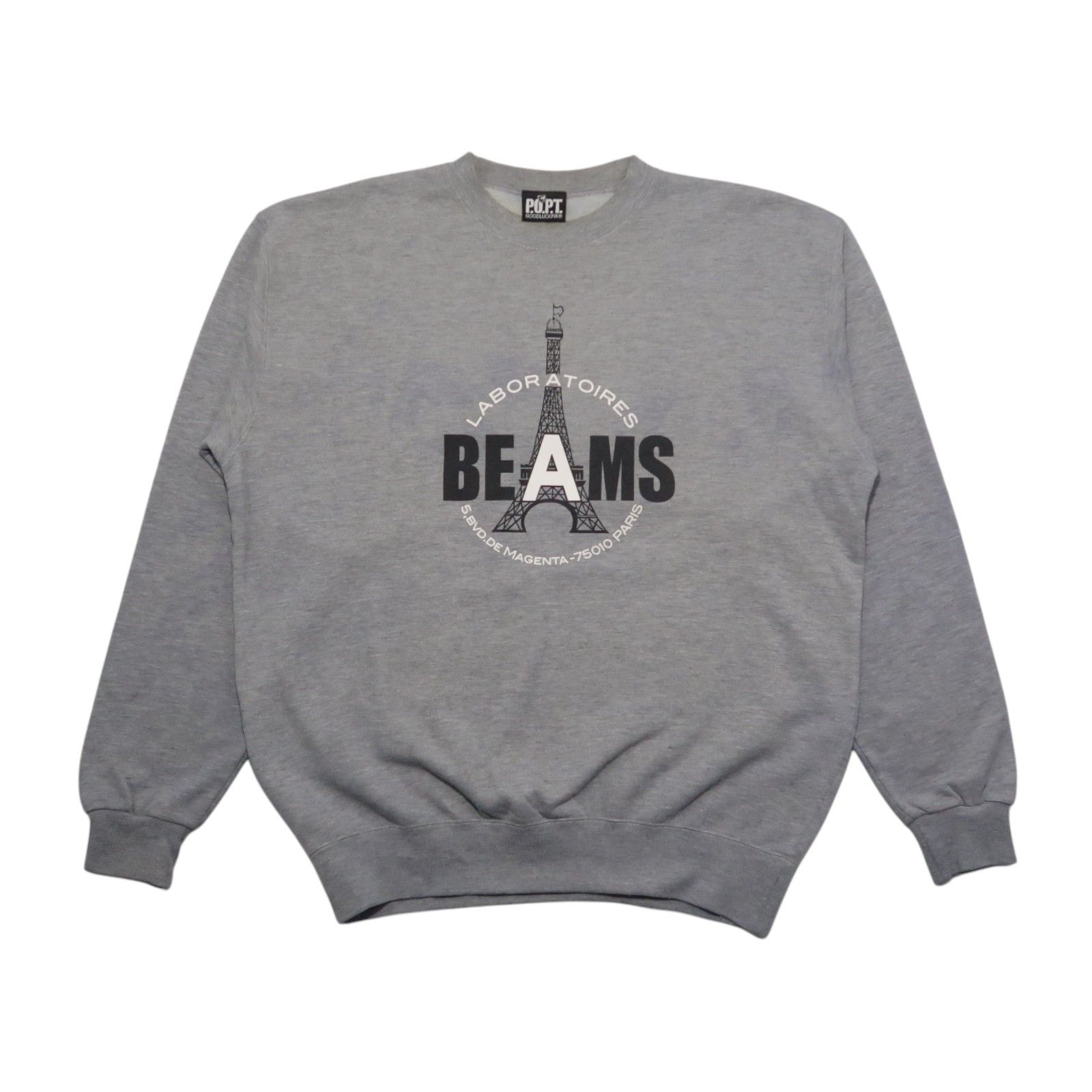 Beams Plus VTG Beams POPT Laboratoires Paris Big Logo Boxy Sweatshirt Size US M / EU 48-50 / 2 - 1 Thumbnail