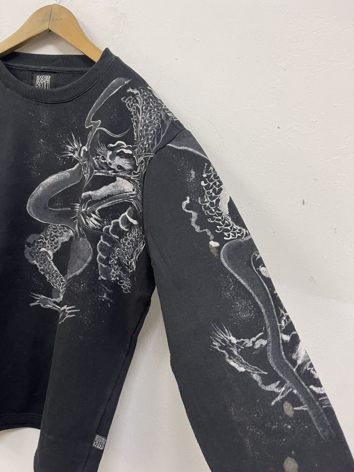 Japanese Brand JURAKU LEGENDARY JAPAN DRAGON PULLOVER Size US XL / EU 56 / 4 - 4 Thumbnail