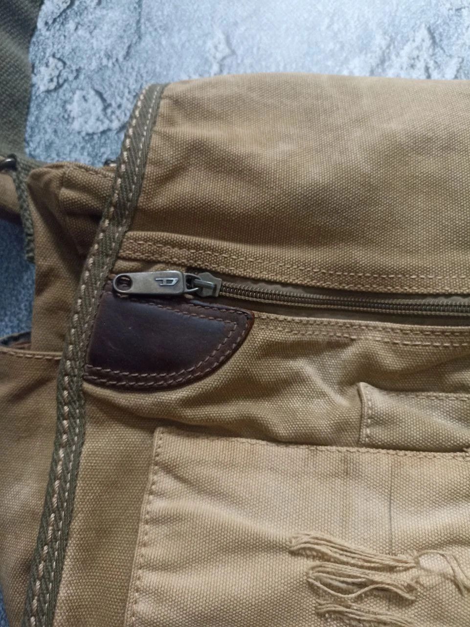 Diesel DIESEL 90S ARCHIVE MILITARY DISTRESSED COTTON BAG Khaki Used Size ONE SIZE - 6 Thumbnail