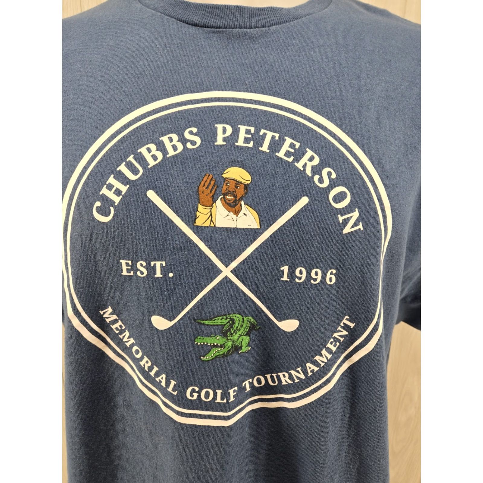 Delta VINTAGE CHUBBS PETERSON Golf Tournament T-SHIRT 2XL Blue Happy Gilmore Mens Shirt Short Sleeve Size US XXL / EU 58 / 5 - 3 Thumbnail
