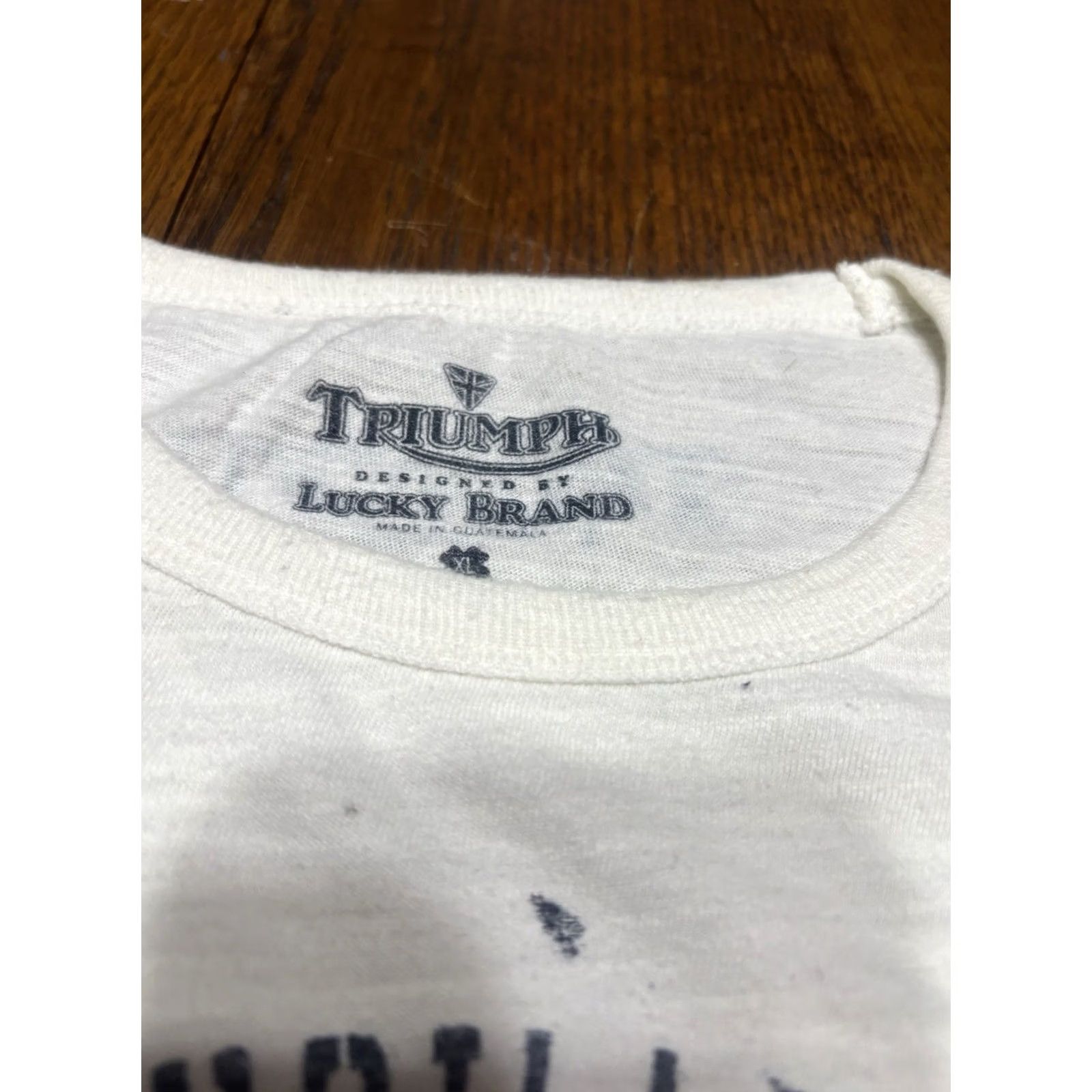 Lucky Brand Lucky Brand Triumph Motorcycle T-Shirt Men XL Short Sleeve Crew Neck Multicolor Size US XL / EU 56 / 4 - 3 Thumbnail