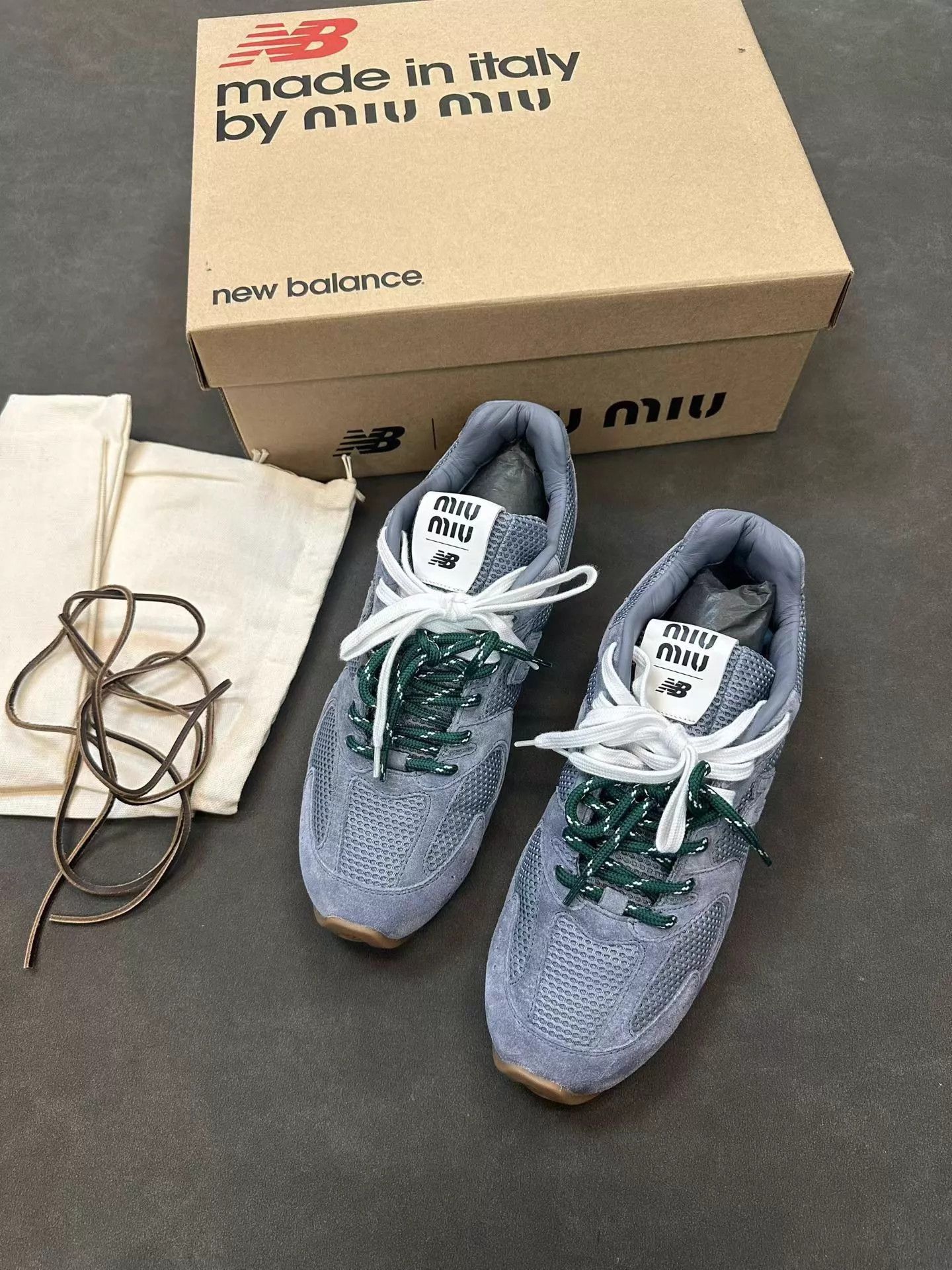 Miu Miu MIU MIU × New Balance NB 530 SL Violet-Blue Size 43 New Size US 10 / EU 43 - 2 Thumbnail