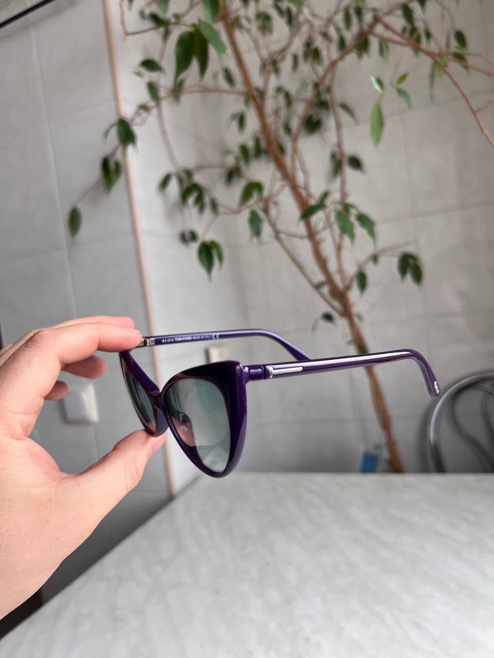 Tom Ford Tom Ford Anastasia Sunglasses Eyewear's Purple Cat Eye Frame Size ONE SIZE - 11 Thumbnail
