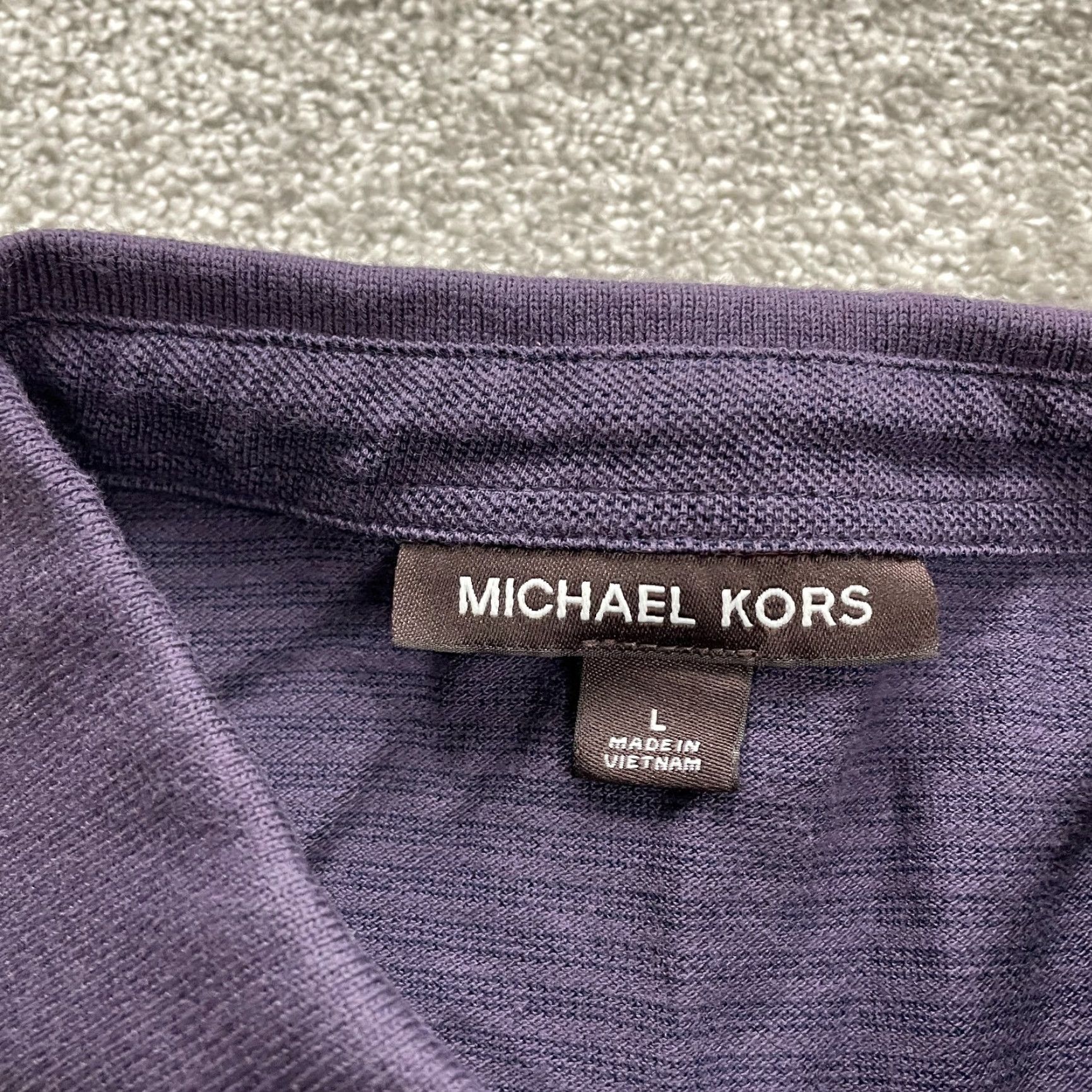 Michael Kors Michael Kors Polo Shirt Men Large Blue Cotton Short Sleeve Casual Golf Outdoor Shirt Size US L / EU 52-54 / 3 - 5 Thumbnail