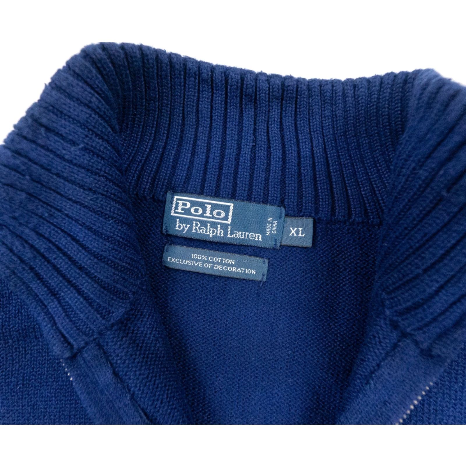Polo Ralph Lauren Polo Ralph Lauren Sweater Mens XL Blue Quarter Zip Pullover Knit Preppy Size US XL / EU 56 / 4 - 7 Thumbnail