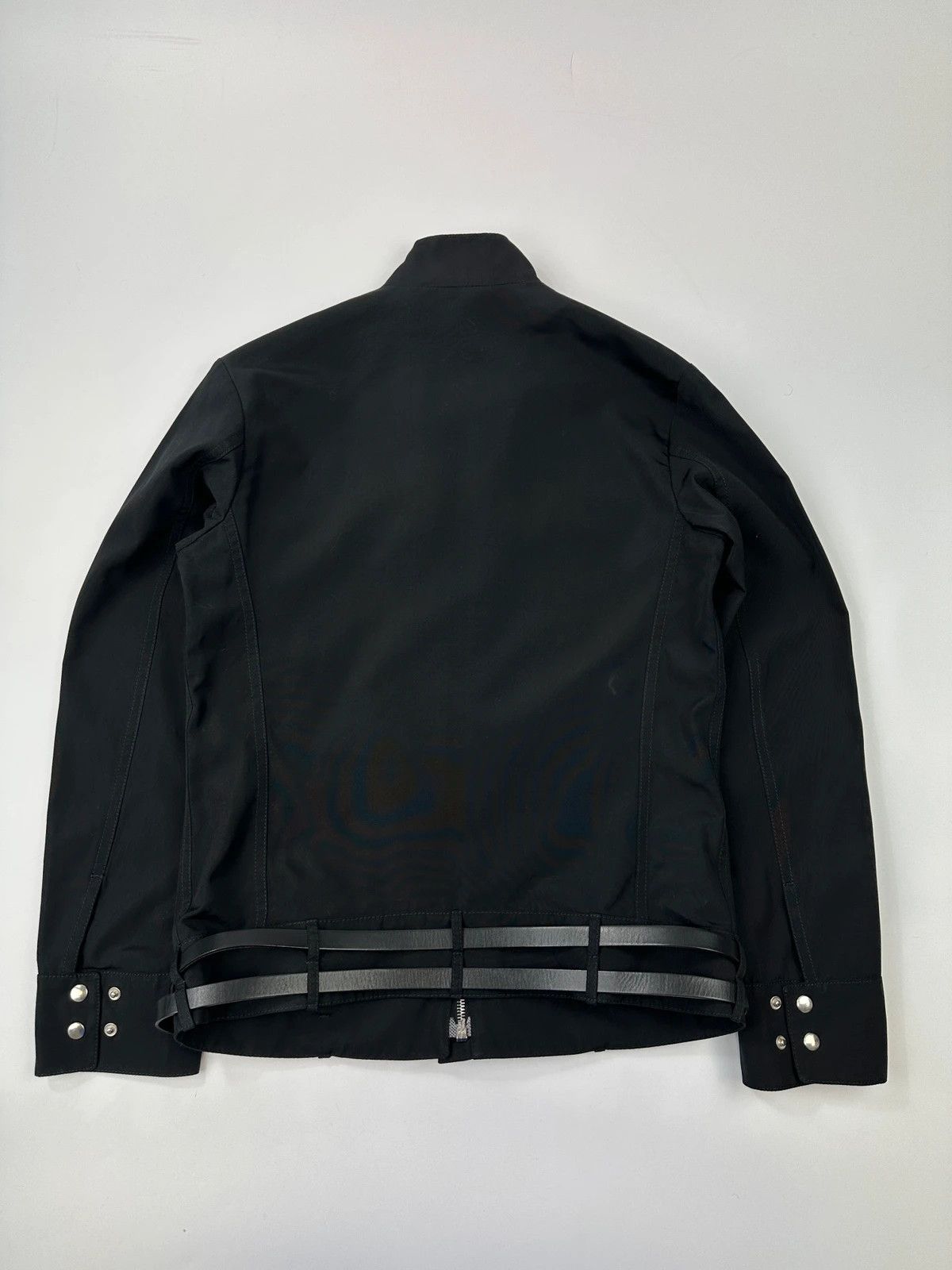 Jil Sander Jil Sander Early 00s Black Nylon Double Belted 7 Zip Jacket Size M / US 6-8 / IT 42-44 - 4 Thumbnail