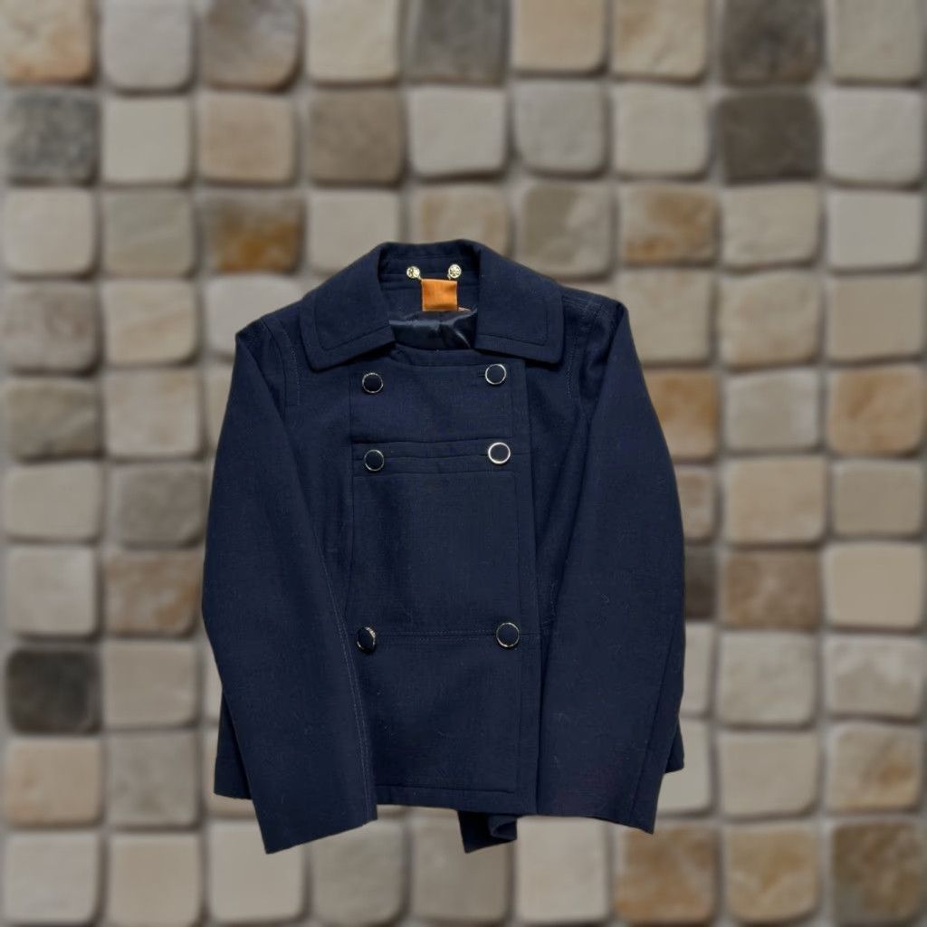 Tory Burch Tory Burch Jacket Womens 4 Wool Blend Peacoat Size S / US 4 / IT 40 - 1 Thumbnail