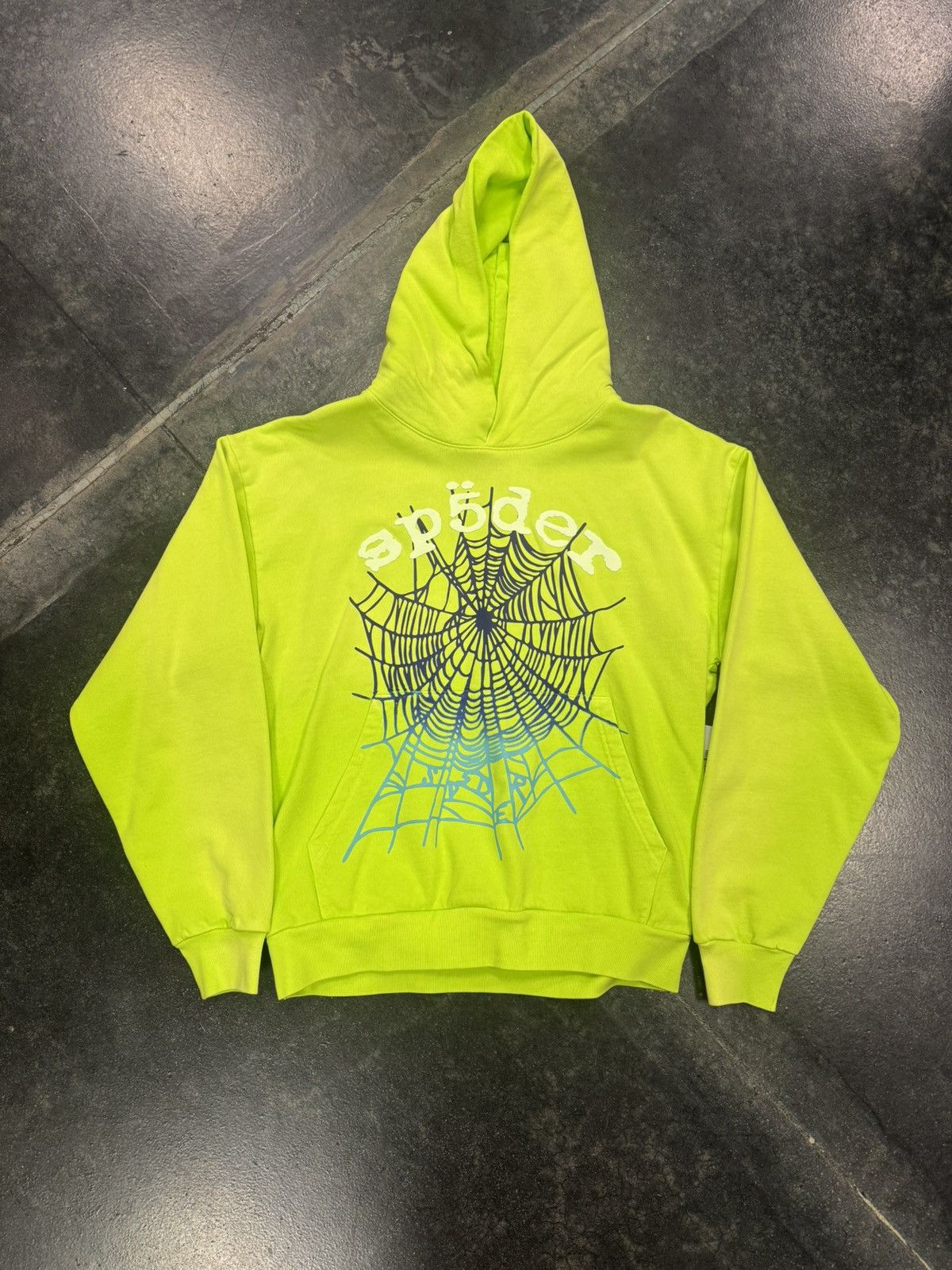 Sp5der Sp5der Hoodie Acid Green Size US L / EU 52-54 / 3 - 1 Thumbnail