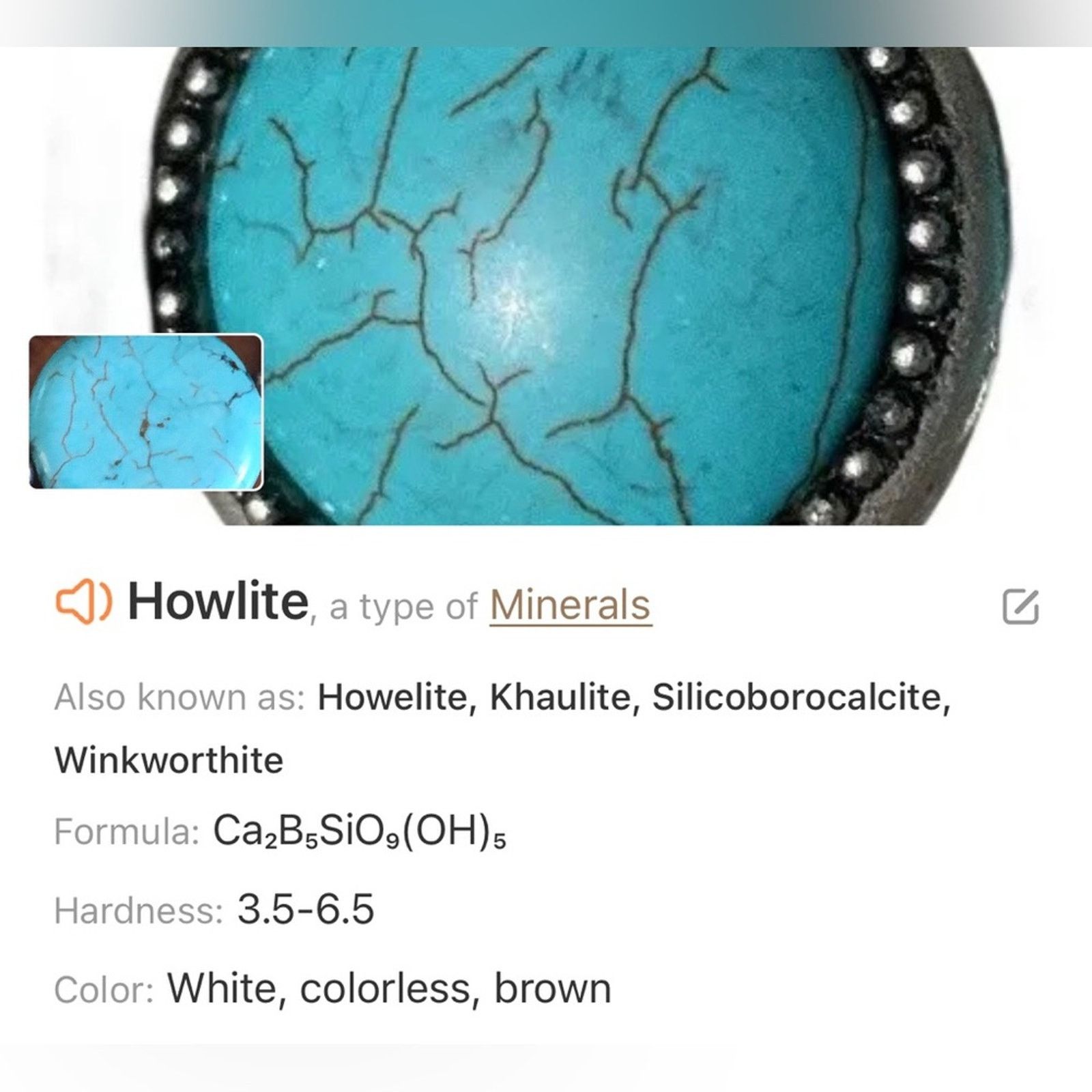 Handmade Handcrafted repurpose howlite genuine stone necklace Size ONE SIZE - 13 Thumbnail