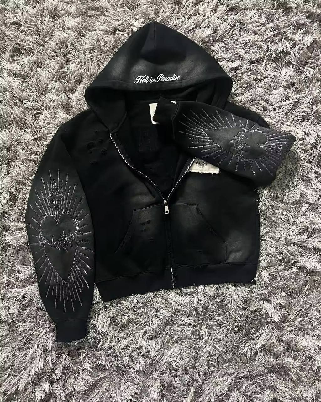 Japanese Brand × Vintage hell in paradise street hoodie Size US L / EU 52-54 / 3 - 5 Thumbnail