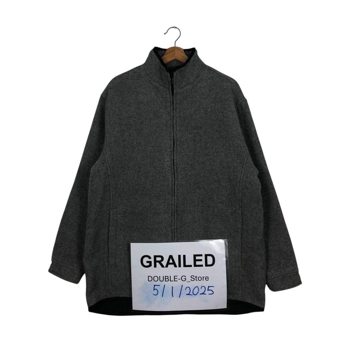 Japanese Brand 📌Rich Grey Wool Zipper Biker Jacket Depleted Issey Miyake Size US M / EU 48-50 / 2 - 1 Thumbnail