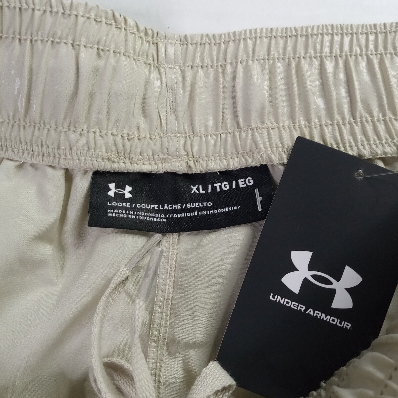 Under Armour Under Armour UA Woven Emboss Shorts Gym Shorts Mens XL Beige Size US 36 / EU 52 - 4 Thumbnail