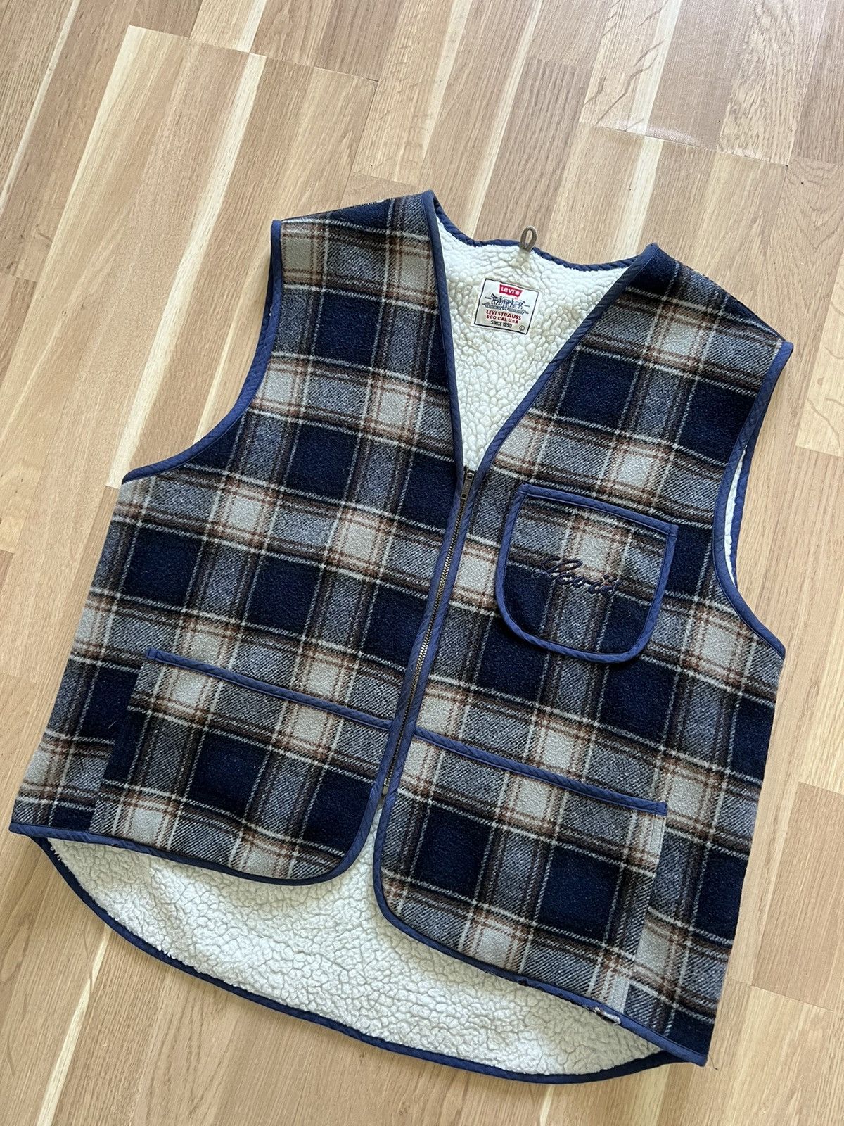 Levi's × Levi's Vintage Clothing × Vintage Vintage Levi’s archive vest 70s wool Size US L / EU 52-54 / 3 - 2 Thumbnail