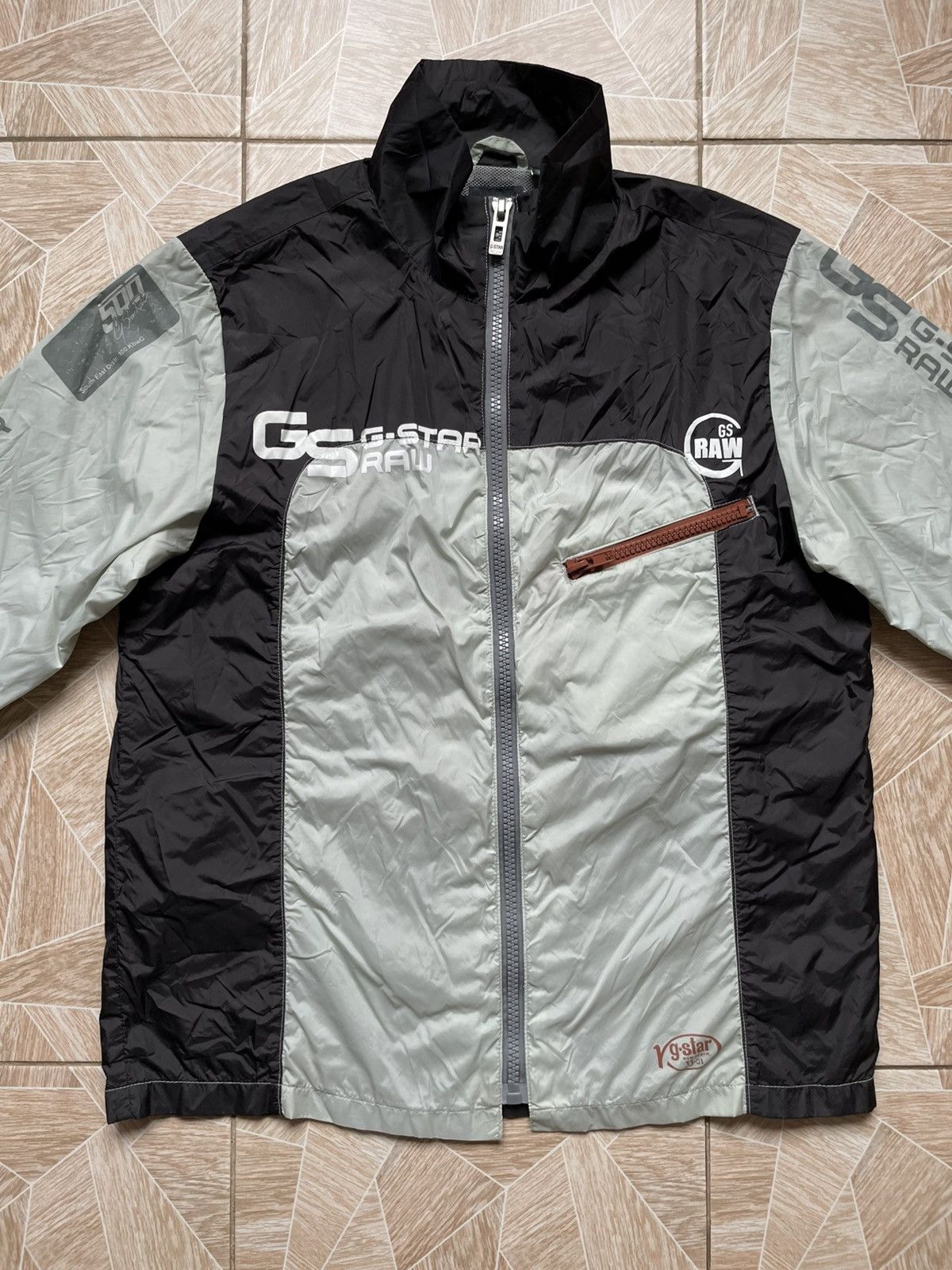 G-Star Vintage 90s G Star Raw 500 Logo Denim Speed Racing Jacket L Size US L / EU 52-54 / 3 - 2 Thumbnail