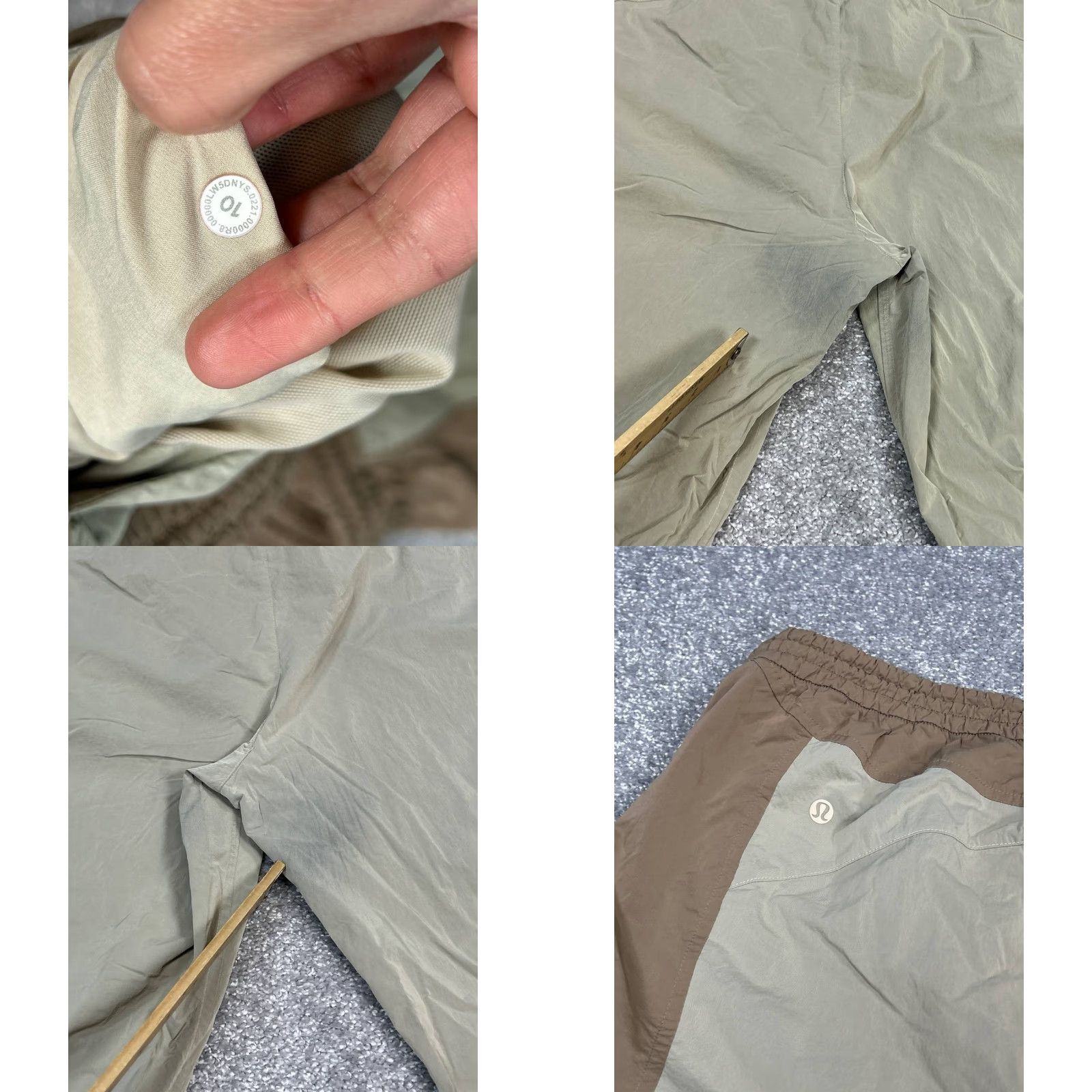 Lululemon VINTAGE Lululemon Evergreen Track Pants Womens 10 Beige Athleisure Running Size 32" / US 10 / IT 46 - 8 Thumbnail