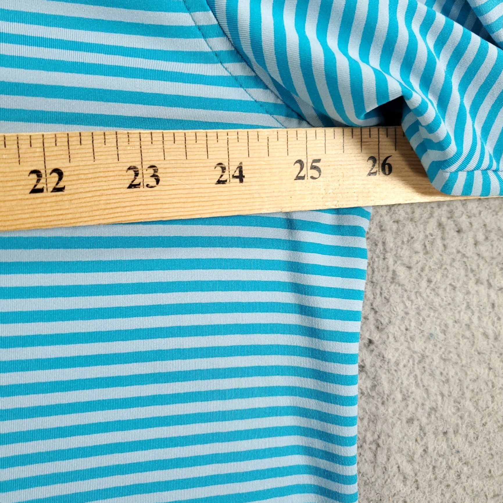 Peter Millar Peter Millar Summer Comfort Shirt Mens XL Blue White Stripe Tech Performance Polo Short Sleeve Golf Size US XL / EU 56 / 4 - 4 Thumbnail