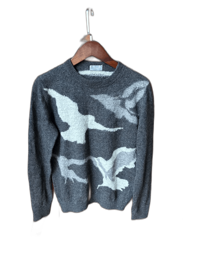 Dior Dior Alpaca Wool Sweater with Dove Design Size US S / EU 44-46 / 1 - 1 Thumbnail