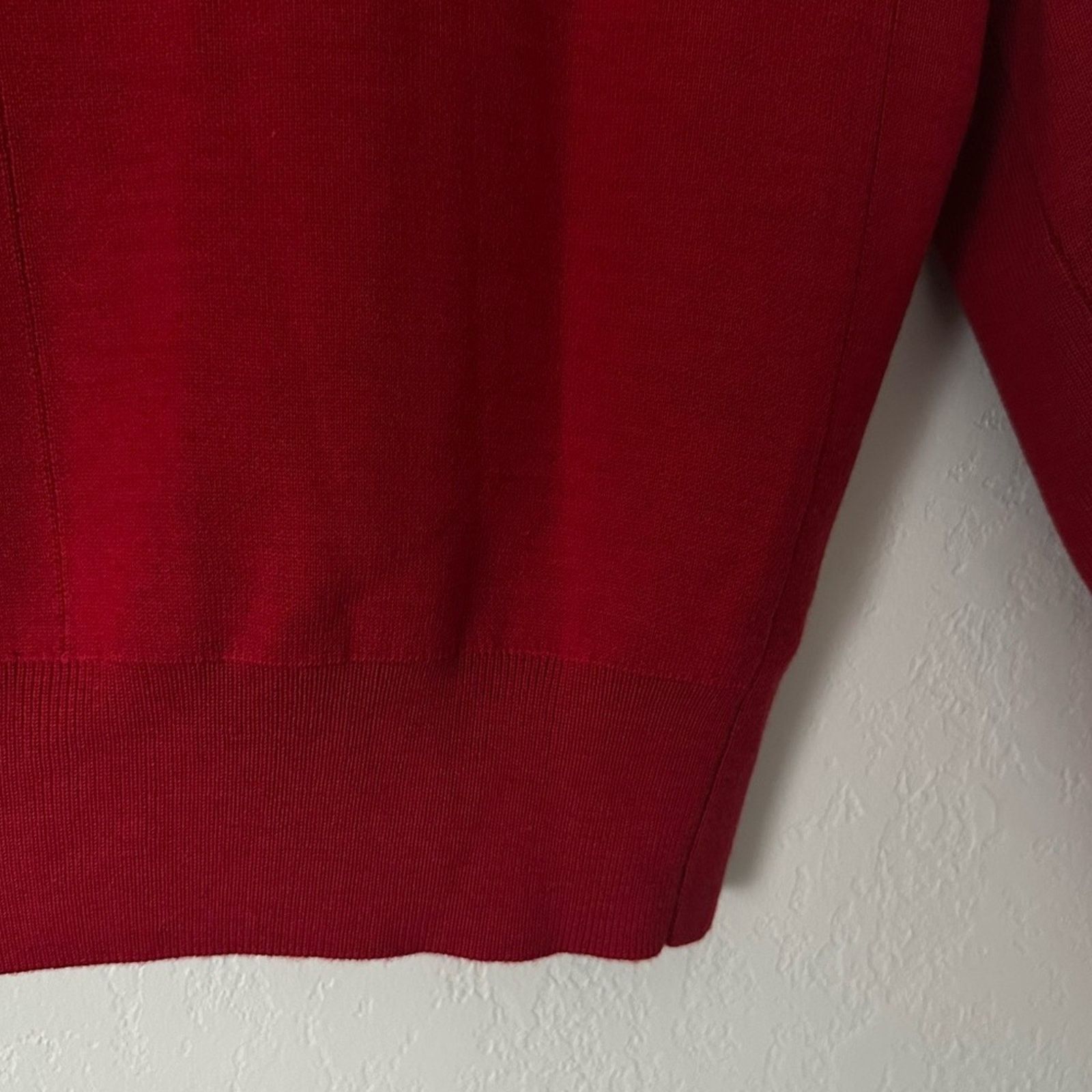 Rag & Bone York Poppy Red Knit Pullover Sweater M Wool Blend Crewneck Size US M / EU 48-50 / 2 - 6 Thumbnail