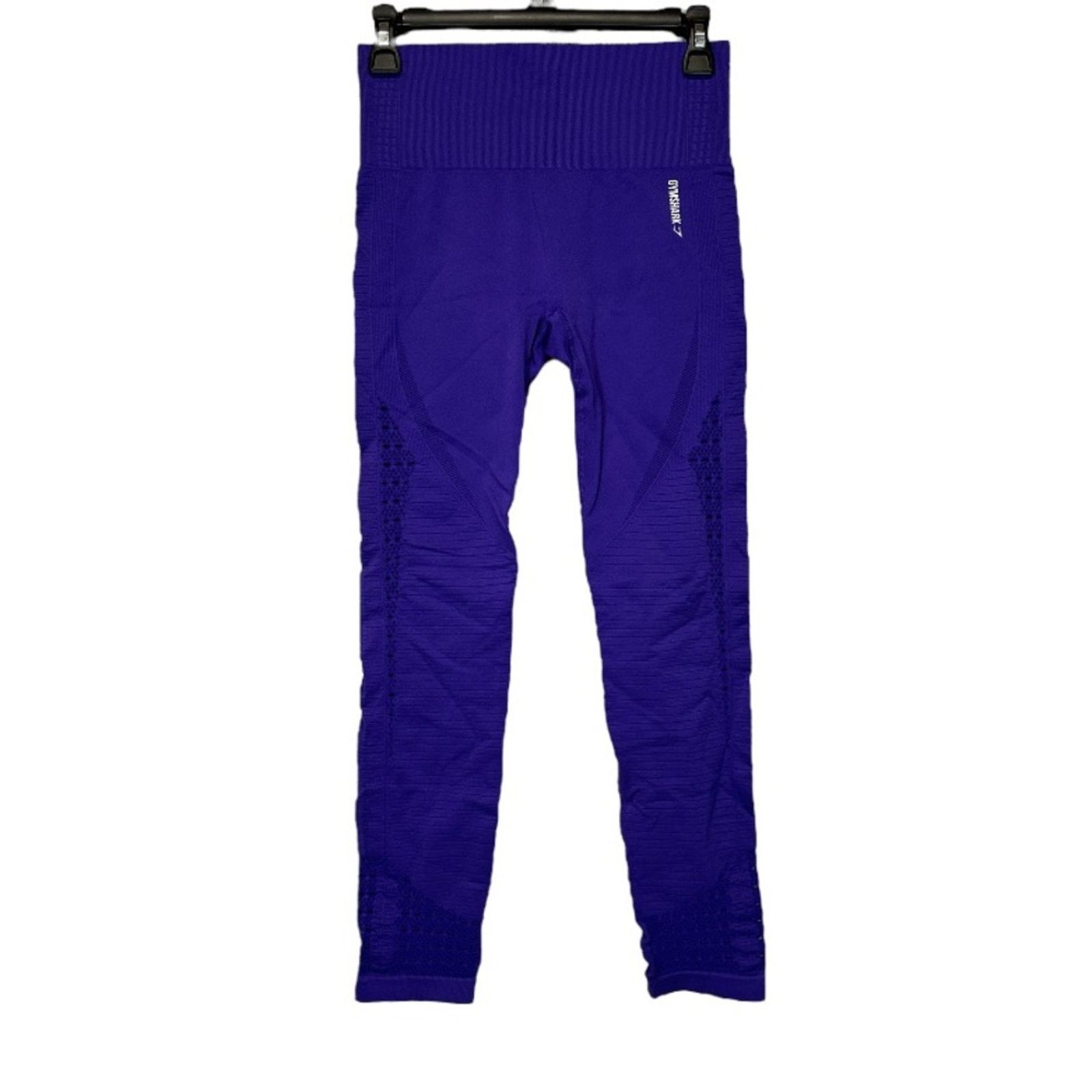 Gymshark Gymshark Energy+ Seamless Knit Cutout Cropped Leggings Sz M Size 25" / US 0 / IT 36 - 1 Thumbnail
