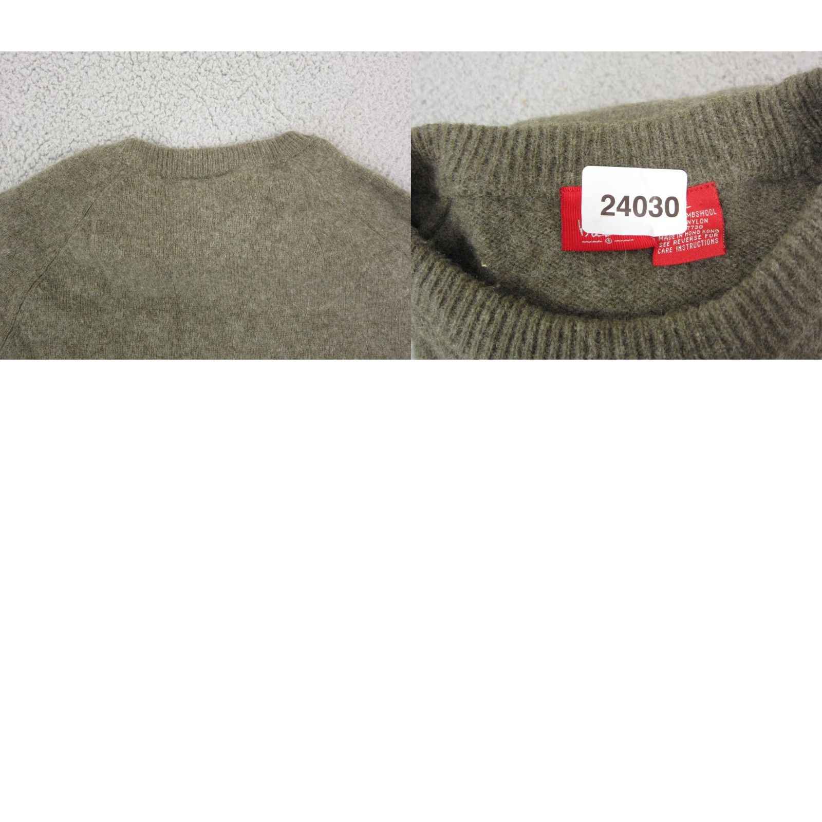 Mossimo VINTAGE Mossimo Sweater Men's Adult Large Green Striped Wool Knit 90s Crew Neck Pullover Size US L / EU 52-54 / 3 - 9 Thumbnail