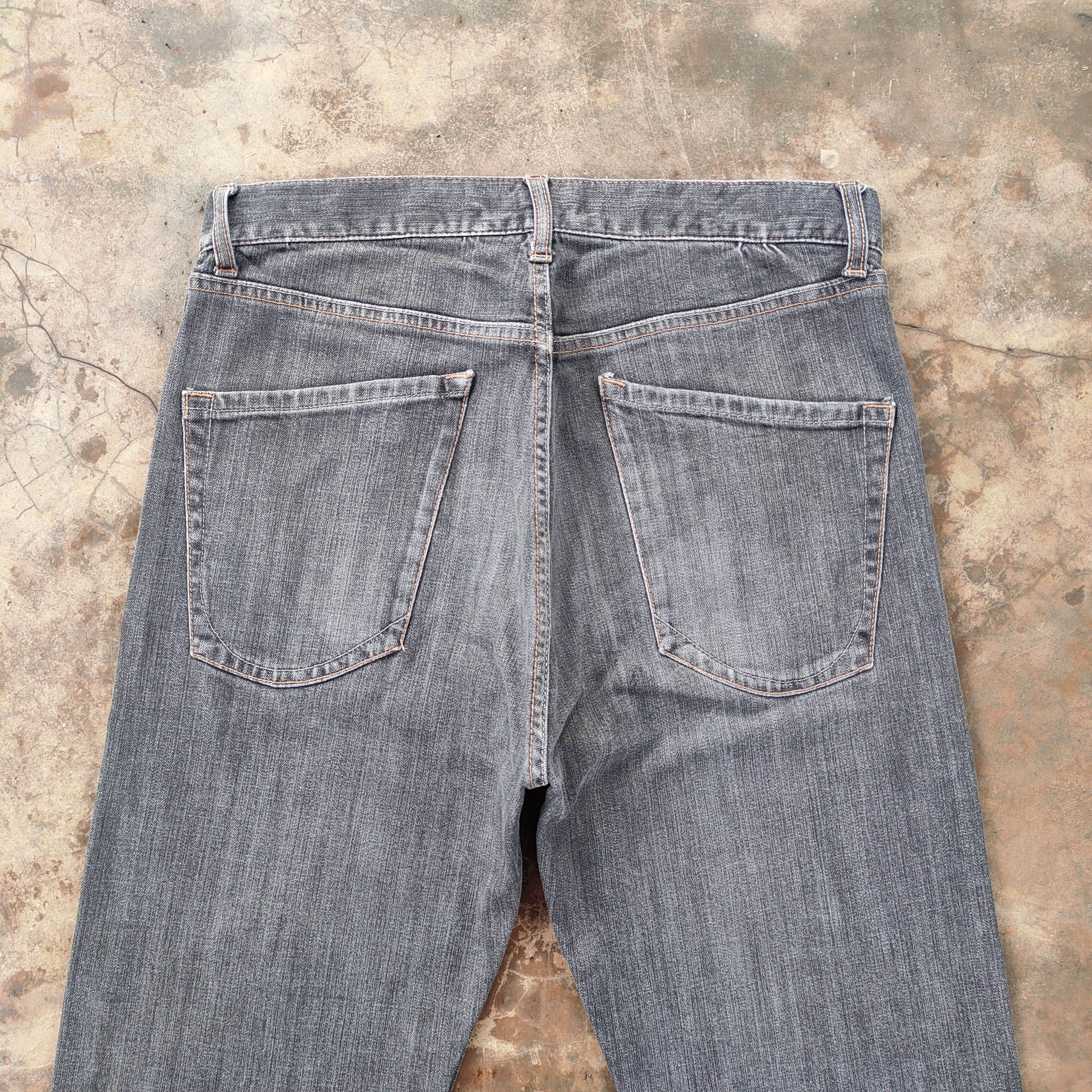 Japanese Brand FLARE Vintage japanese faded black denim jeans pants Size US 32 / EU 48 - 8 Thumbnail