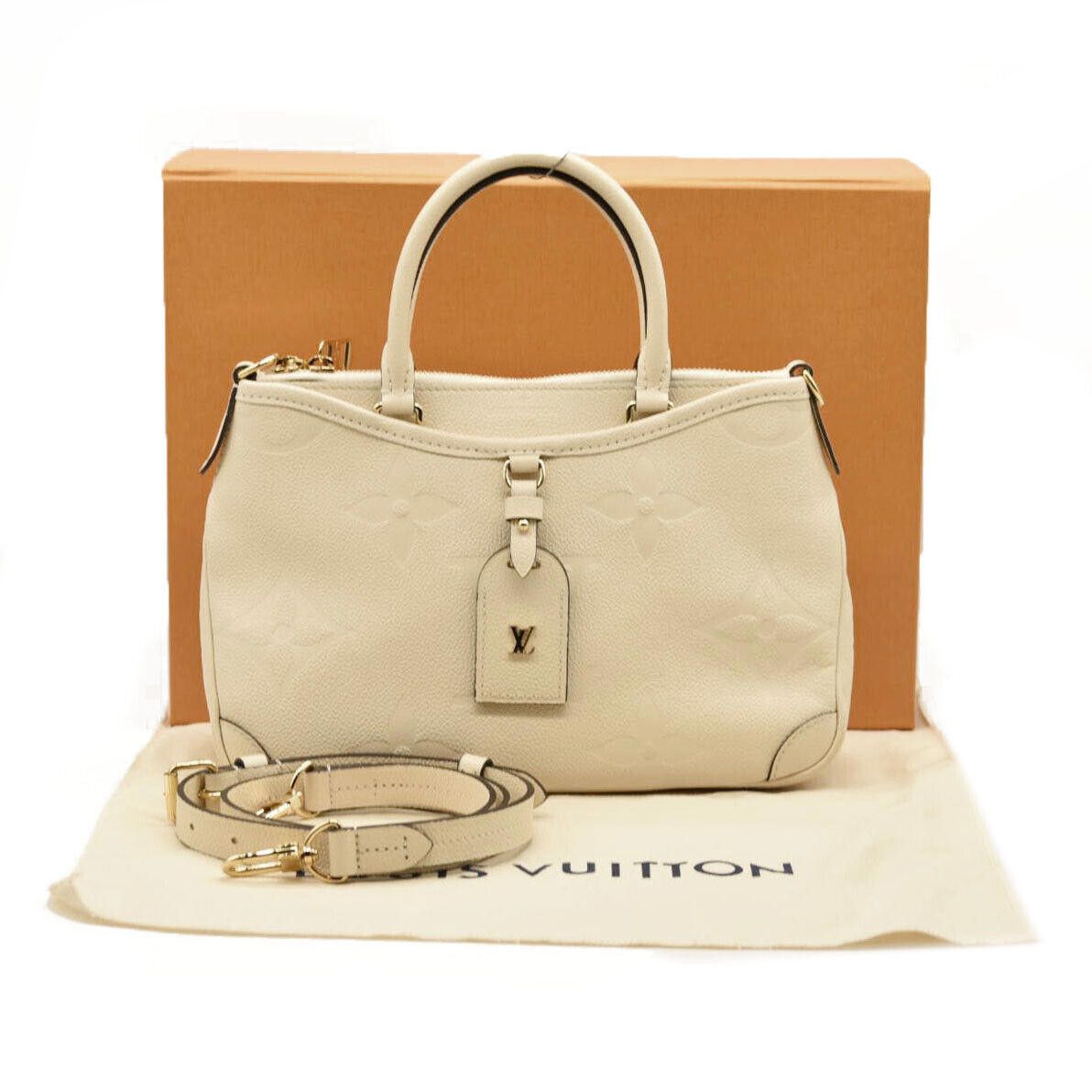 Louis Vuitton LOUIS VUITTON Trianon PM Monogram Emprreinte Handbag Creme Size ONE SIZE - 1 Thumbnail