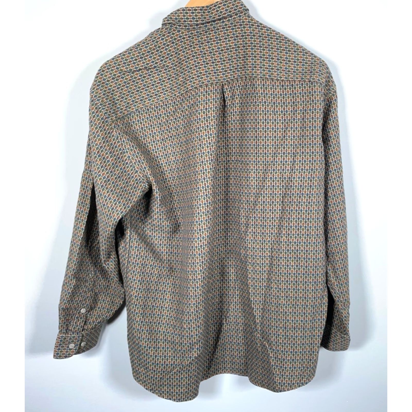 Vintage Jhane Barnes Shirt Men's Large Textured Cotton Geometric Pattern Japan Fabric Size US L / EU 52-54 / 3 - 2 Thumbnail