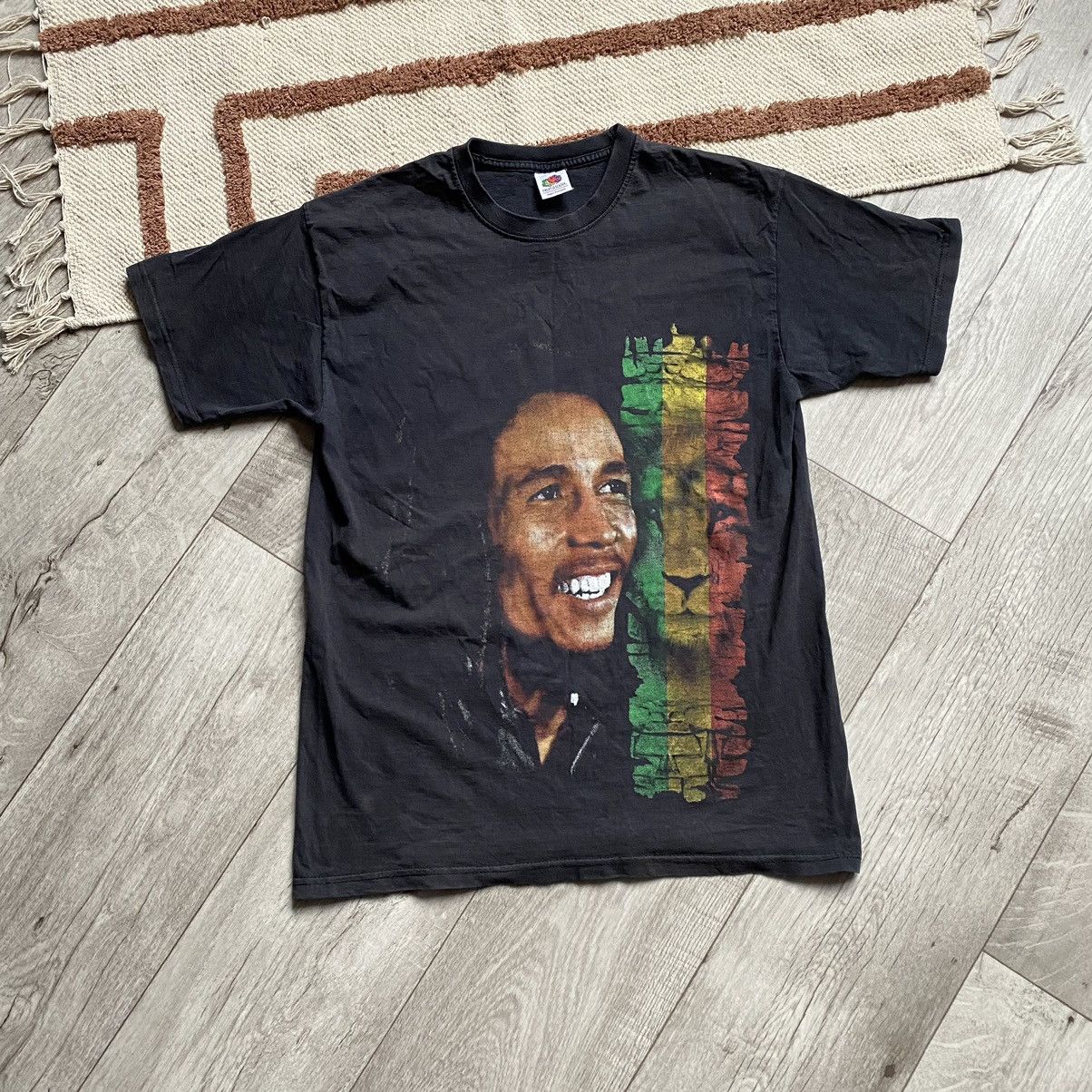Band Tees VINTAGE BOB MARLEY LION JAMICA FADED T SHIRT Size US M / EU 48-50 / 2 - 1 Thumbnail