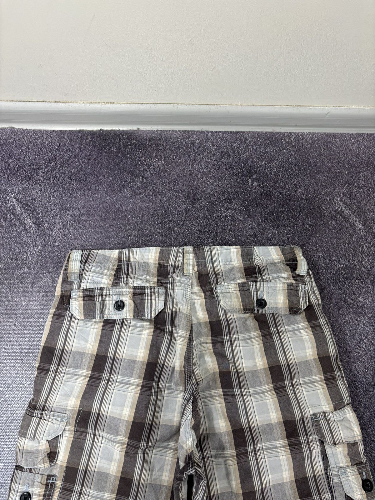 Lee Vintage Lee Checkered Dad Hype American Cargo Shorts Size US 32 / EU 48 - 15 Thumbnail