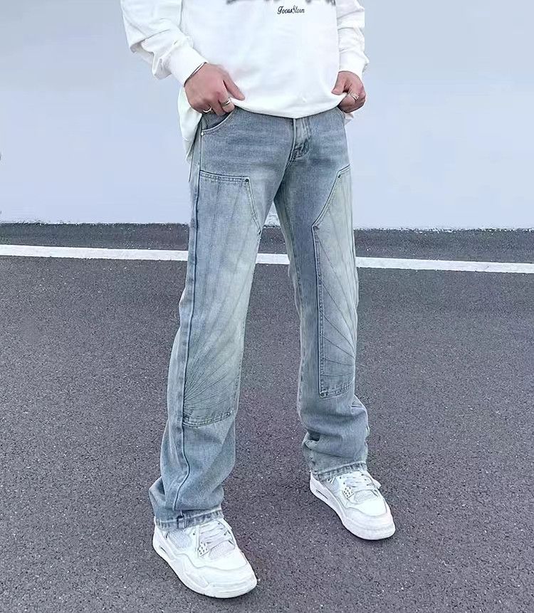 Jean × Vintage washed faded utility skate hiphop jeans Size US 28 / EU 44 - 1 Thumbnail