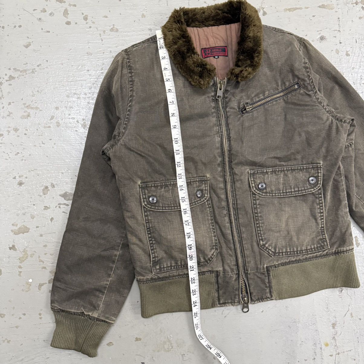 Johnbull JohnBull Kojima Denim Pilot Flight Shearling Fur Jacket Size US M / EU 48-50 / 2 - 5 Thumbnail