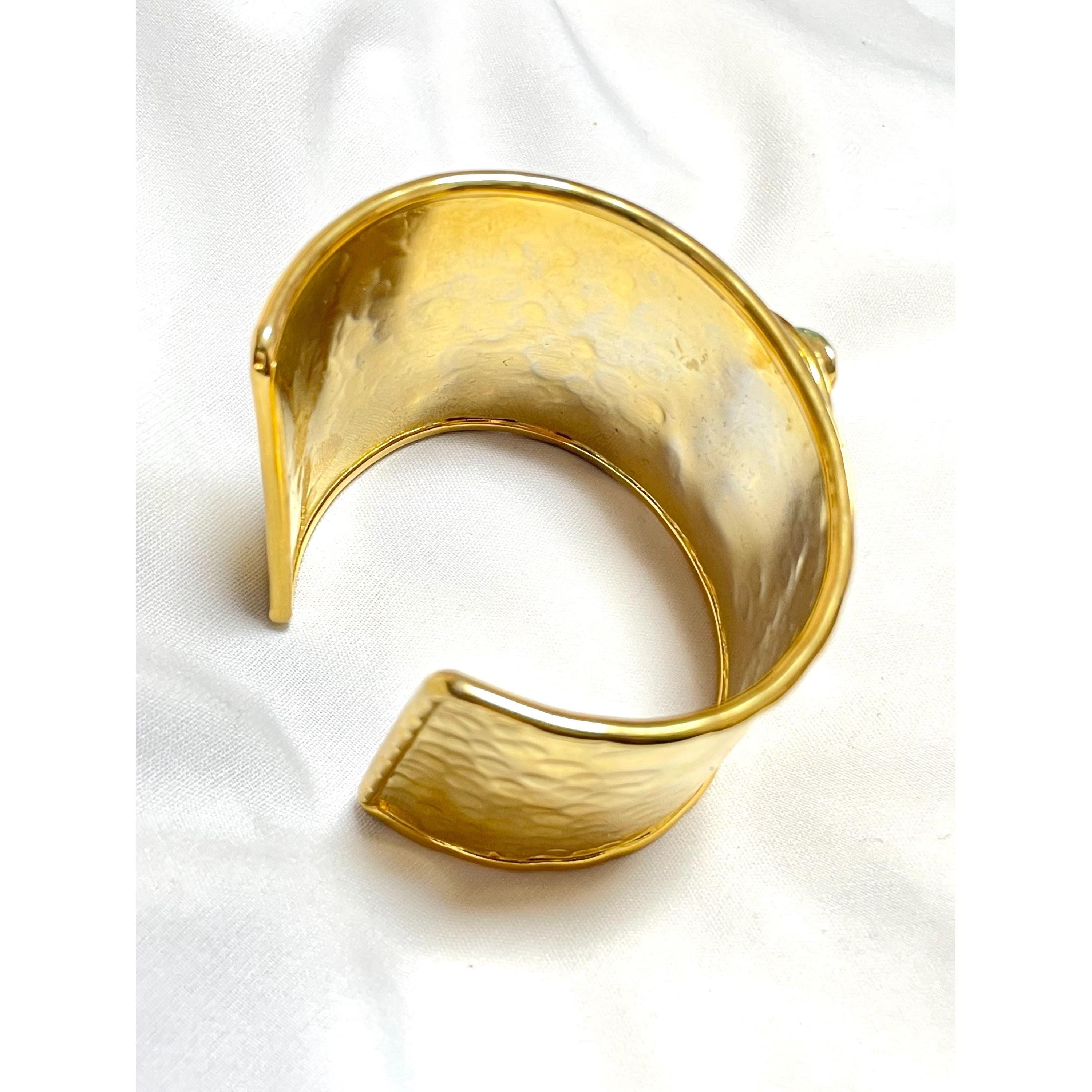 Celine Vintage Celine thick cuff link bangle/ bracelet with stars Size ONE SIZE - 10 Thumbnail