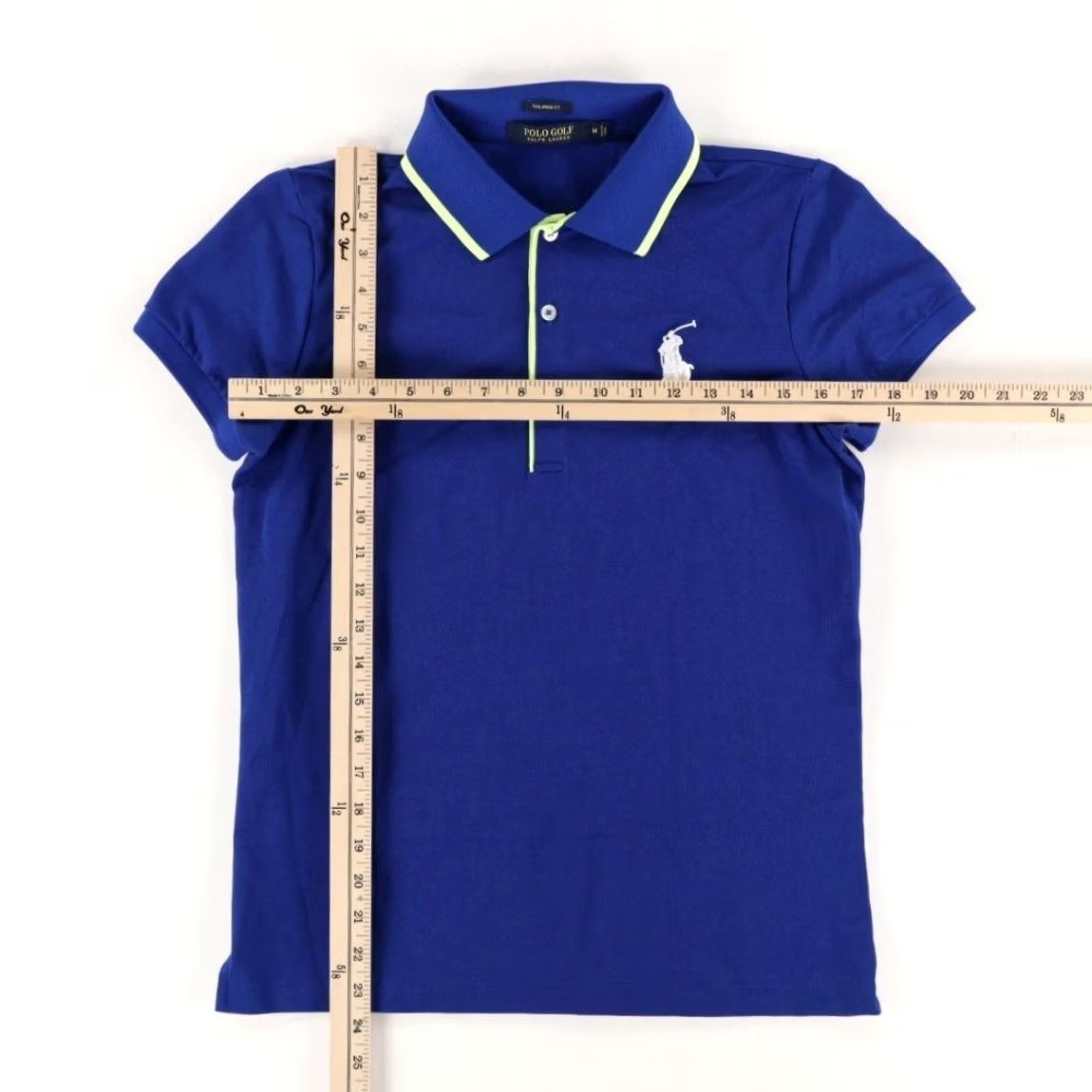 Polo Ralph Lauren Polo Ralph Lauren Golf Tailored Fit Stretch Cotton Blend Solid Polo Shirt Blue Men's M Size US M / EU 48-50 / 2 - 3 Thumbnail