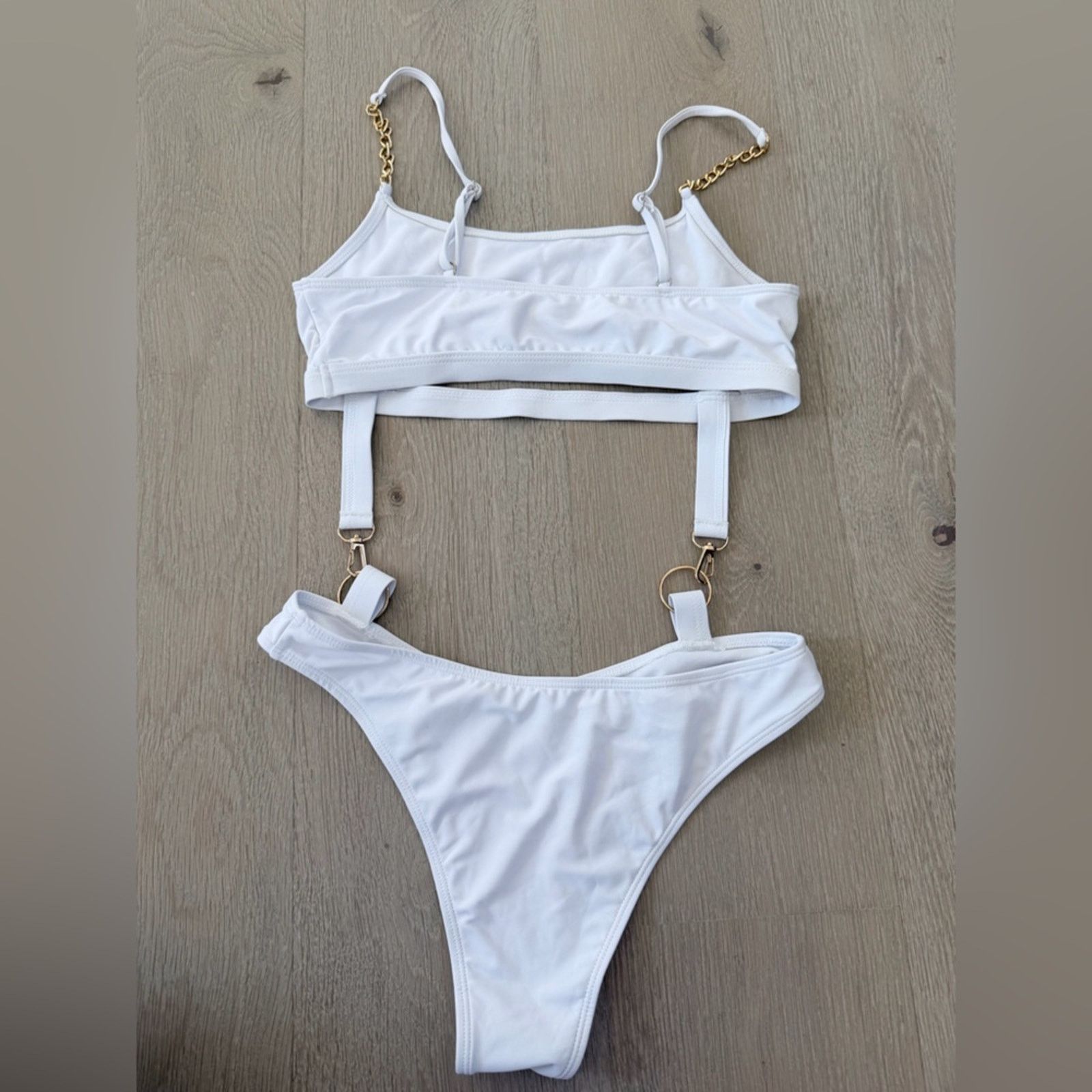 Other White Bikini Swimwear Swimsuit Bathing One Piece Set size S Size ONE SIZE - 11 Thumbnail