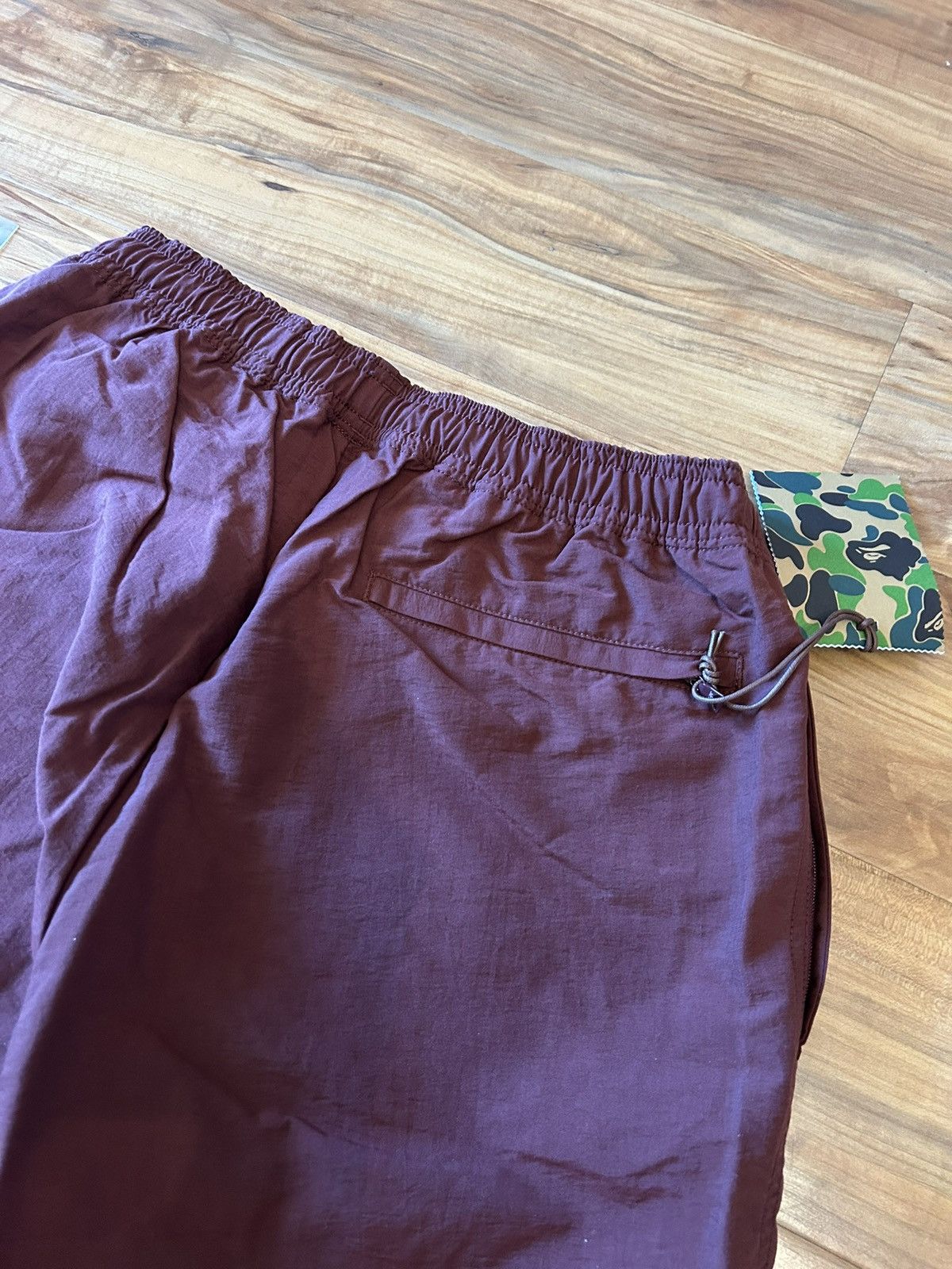 Bape NEW Bape Burgundy Bape Sta Beach Shorts Size US 36 / EU 52 - 10 Thumbnail