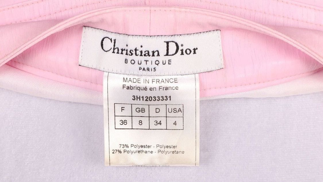 Dior Christian Dior Galliano 2003 Rockstar Pink Belt Detail Skirt Size 26" / US 2 / IT 38 - 6 Thumbnail
