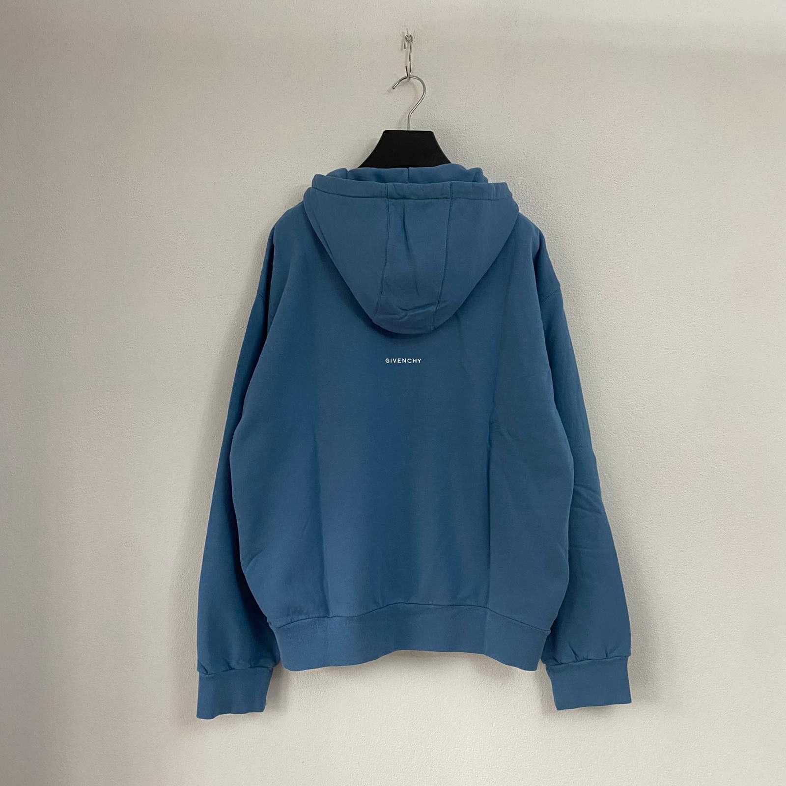 Givenchy Blue Embroidered 4G Logo Oversized Hoodie Size US XL / EU 56 / 4 - 8 Thumbnail