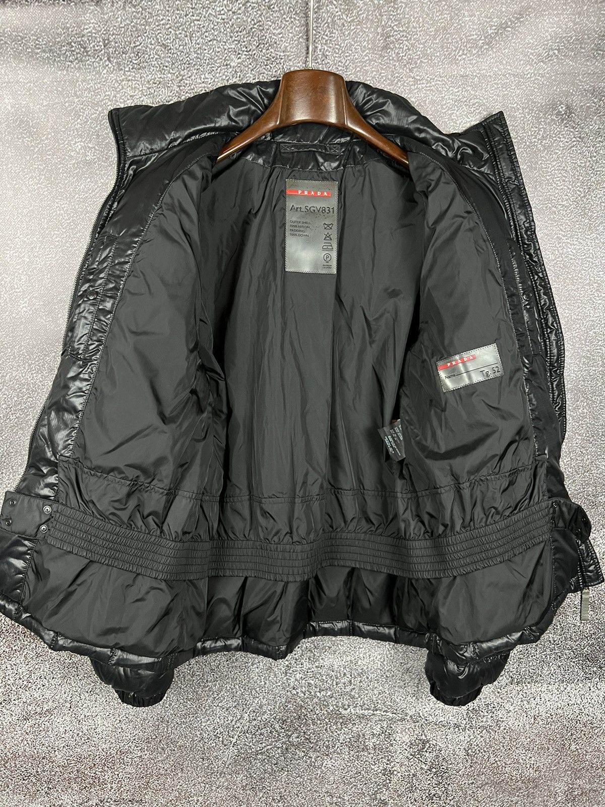Prada Rare‼️2006 Prada Active Sport red tab shiny puffer jacket Size US L / EU 52-54 / 3 - 10 Thumbnail
