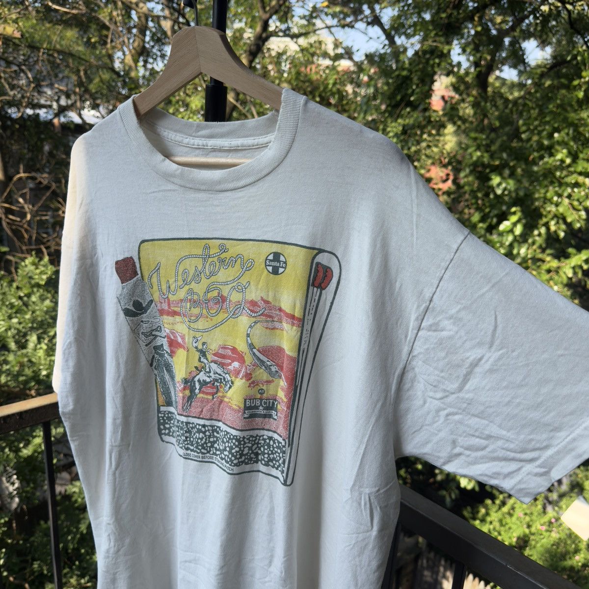 Vintage Thrashed Faded Distressed Western BBQ Shirt ERD Grunge Size US XXL / EU 58 / 5 - 5 Thumbnail