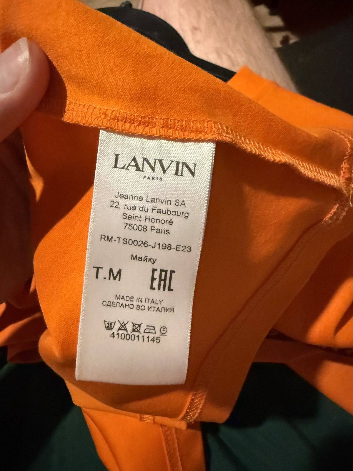 Lanvin Lanvin logo embroidered crewneck t-shirt Size US M / EU 48-50 / 2 - 4 Thumbnail